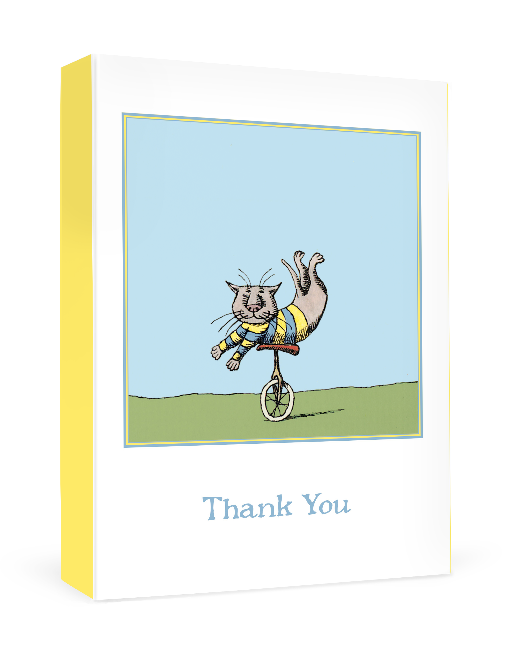 Edward Gorey: Unicycle Cat Boxed Thank You Notes – Pomegranate