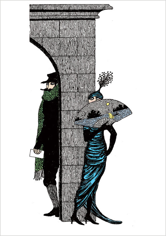 Edward Gorey: Mysterious Messages Boxed Notecard Assortment_Front_3D