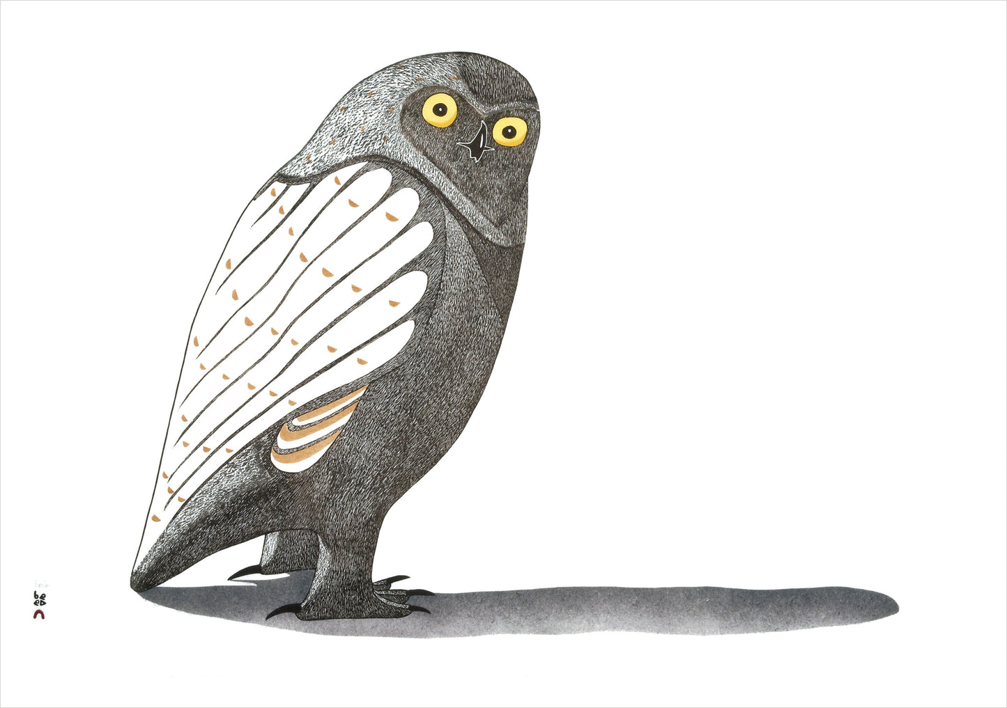 Owls: Inuit Art from Kinngait Boxed Notecard Assortment_Interior_2
