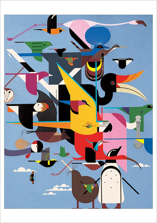 Charley Harper: Wings Notecard Folio_Front_Flat