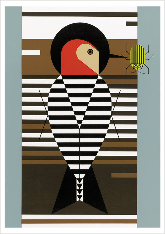 Charley Harper: Woodpeckers Notecard Folio_Front_Flat