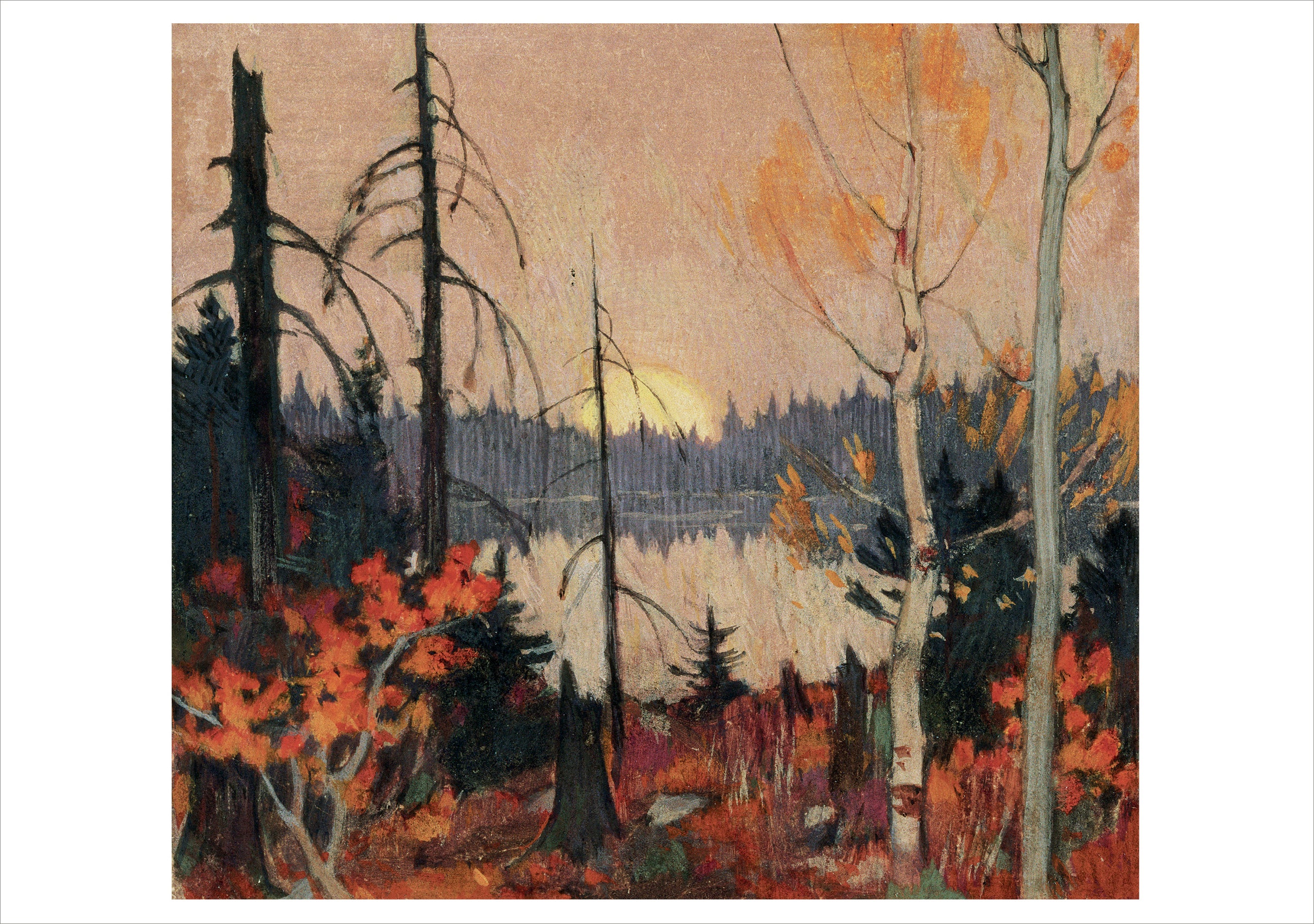 Clarence Gagnon: Northern Land Notecard – Pomegranate
