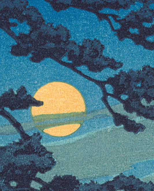 Kawase Hasui: Full Moon at Magome Bookmark_Front_Flat
