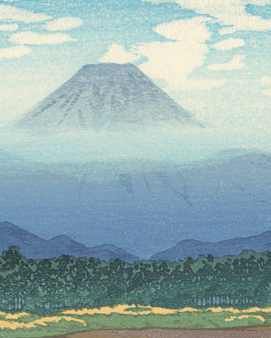 Kawase Hasui: Mt. Fuji Seen from the River Banyu Bookmark_Front_Flat