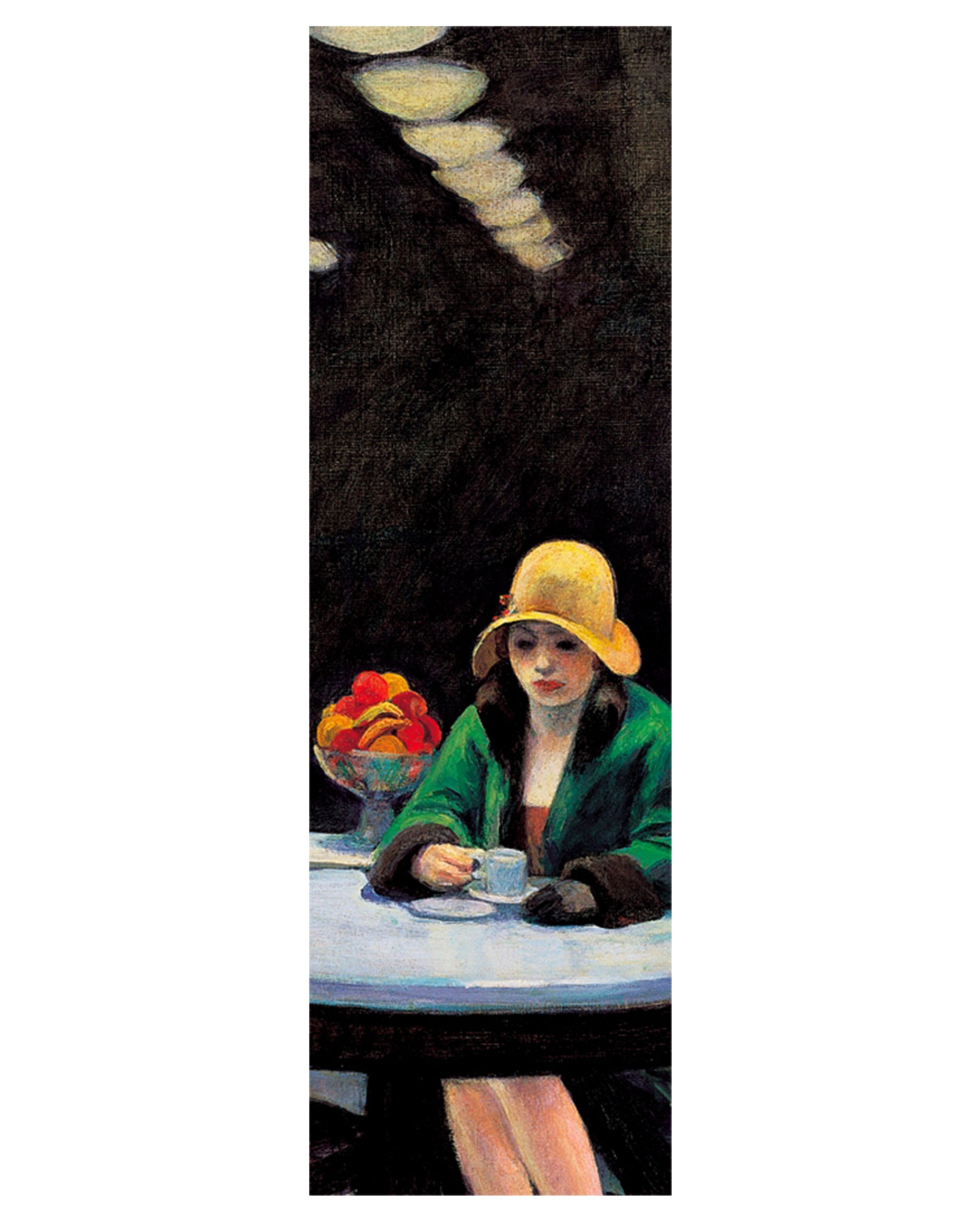 Edward Hopper: Automat Bookmark – Pomegranate