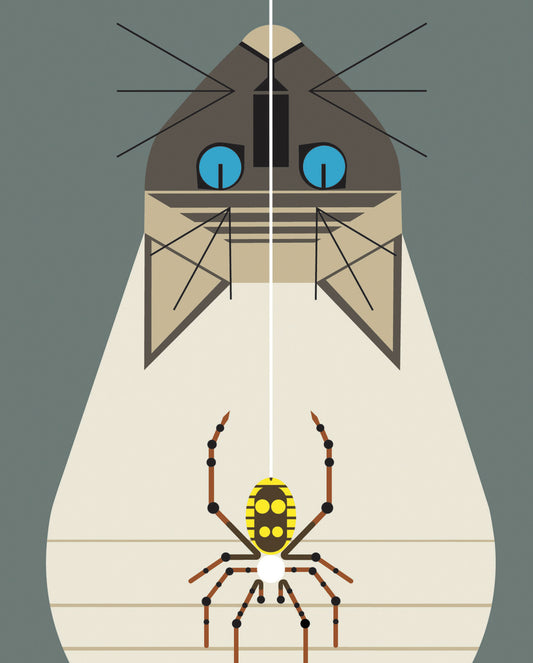 Charley Harper: Along Came a Spider Bookmark_Front_Flat