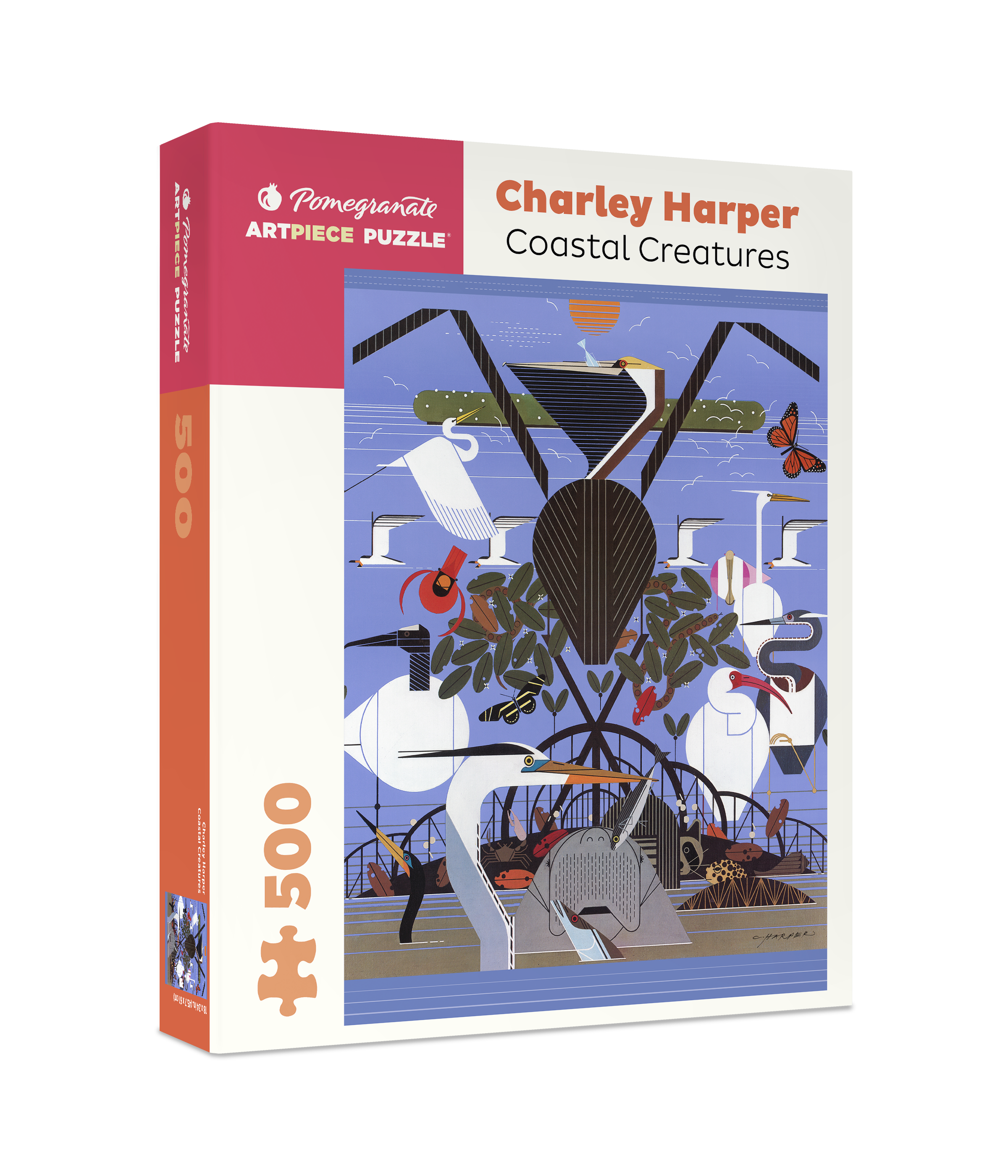 Charley Harper: Coastal Creatures 500-Piece Jigsaw Puzzle
