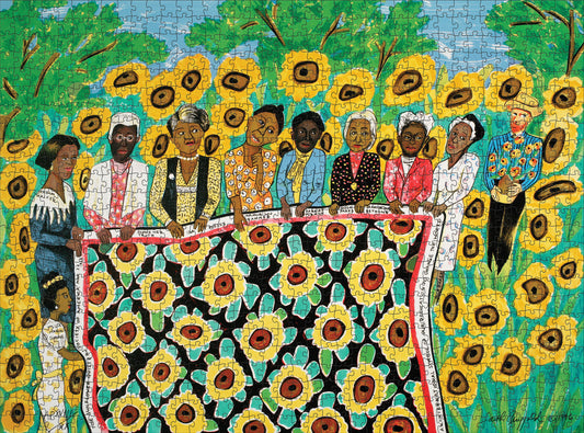 Faith Ringgold: Sunflower Quilting Bee at Arles 1000-Piece Jigsaw Puzzle_Primary