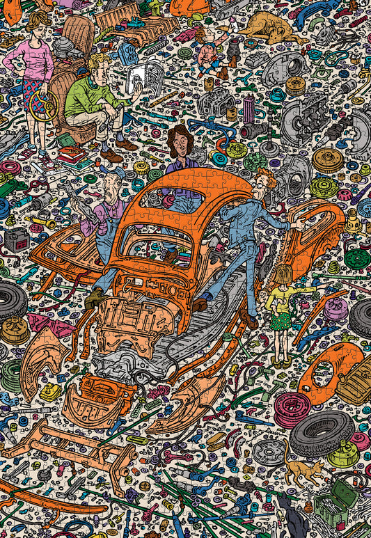 Peter Aschwanden: The Exploded Beetle 1000-Piece Jigsaw Puzzle_Primary