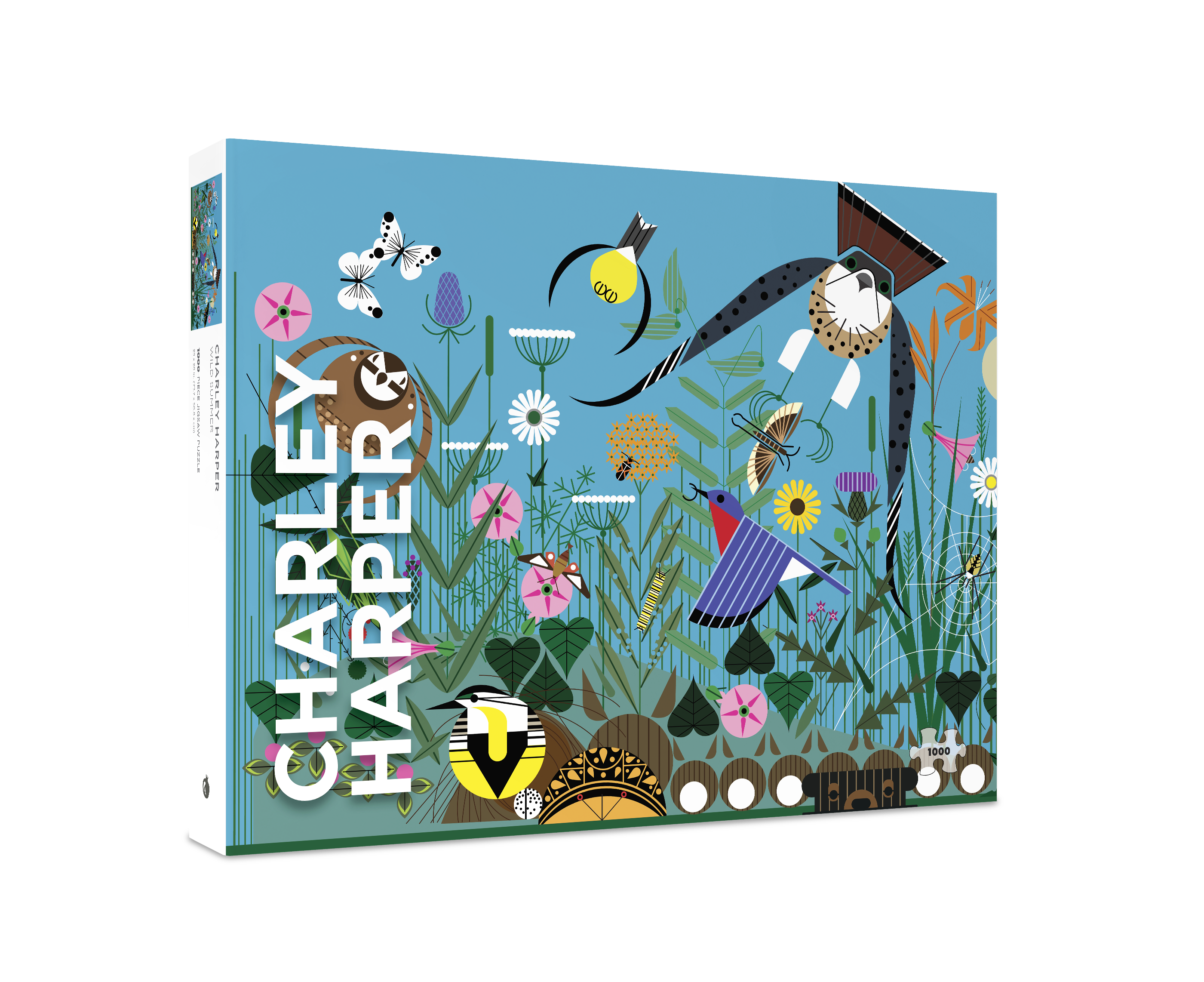 Charley Harper: Wild Summer 1000-Piece Jigsaw Puzzle – Pomegranate