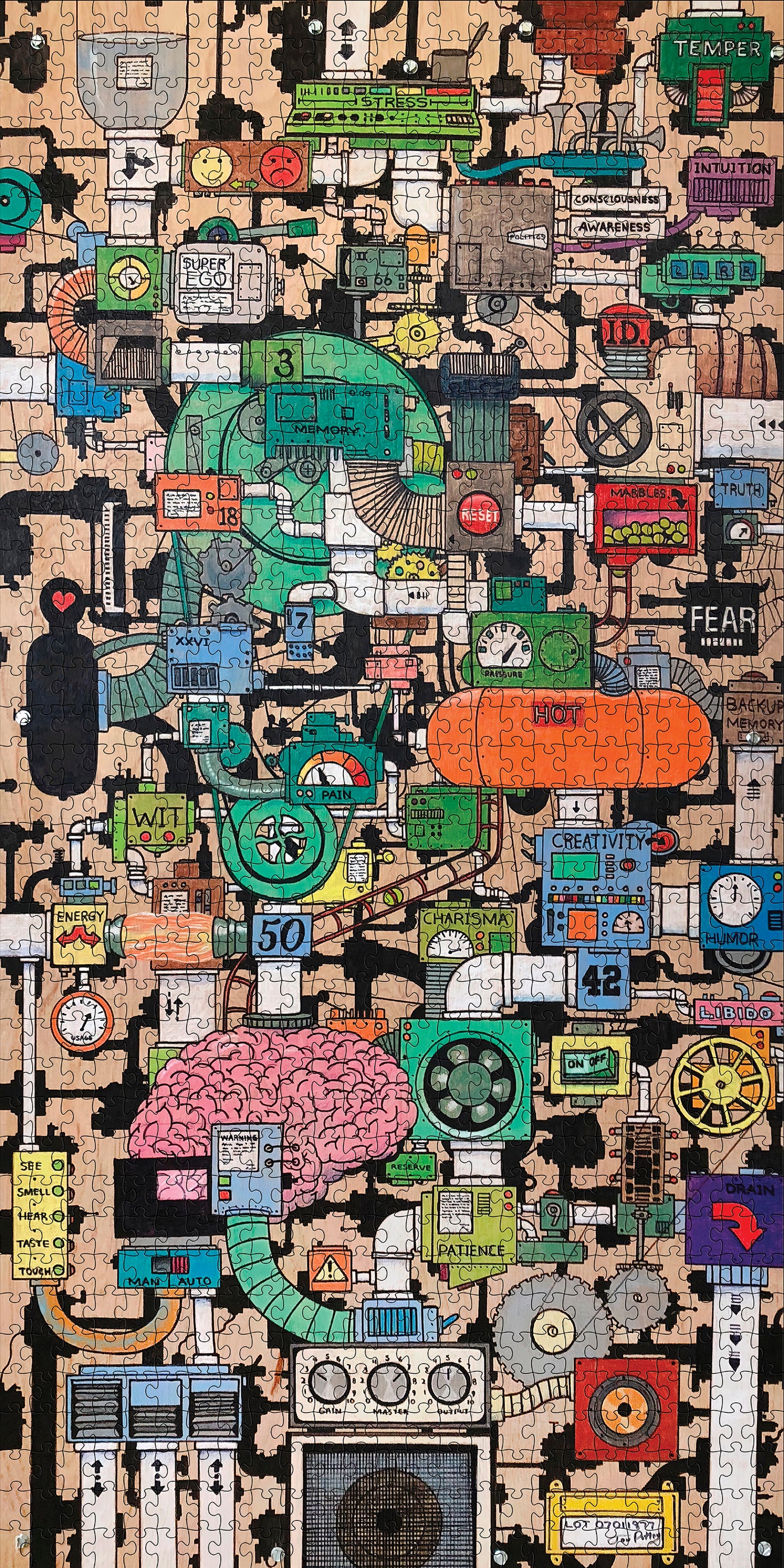 Jonathan Petley: Self Machine 1000-Piece Jigsaw Puzzle_Zoom