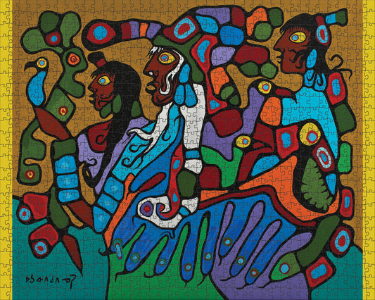 Norval Morrisseau: Shaman and Disciples 1000-Piece Jigsaw Puzzle_Primary