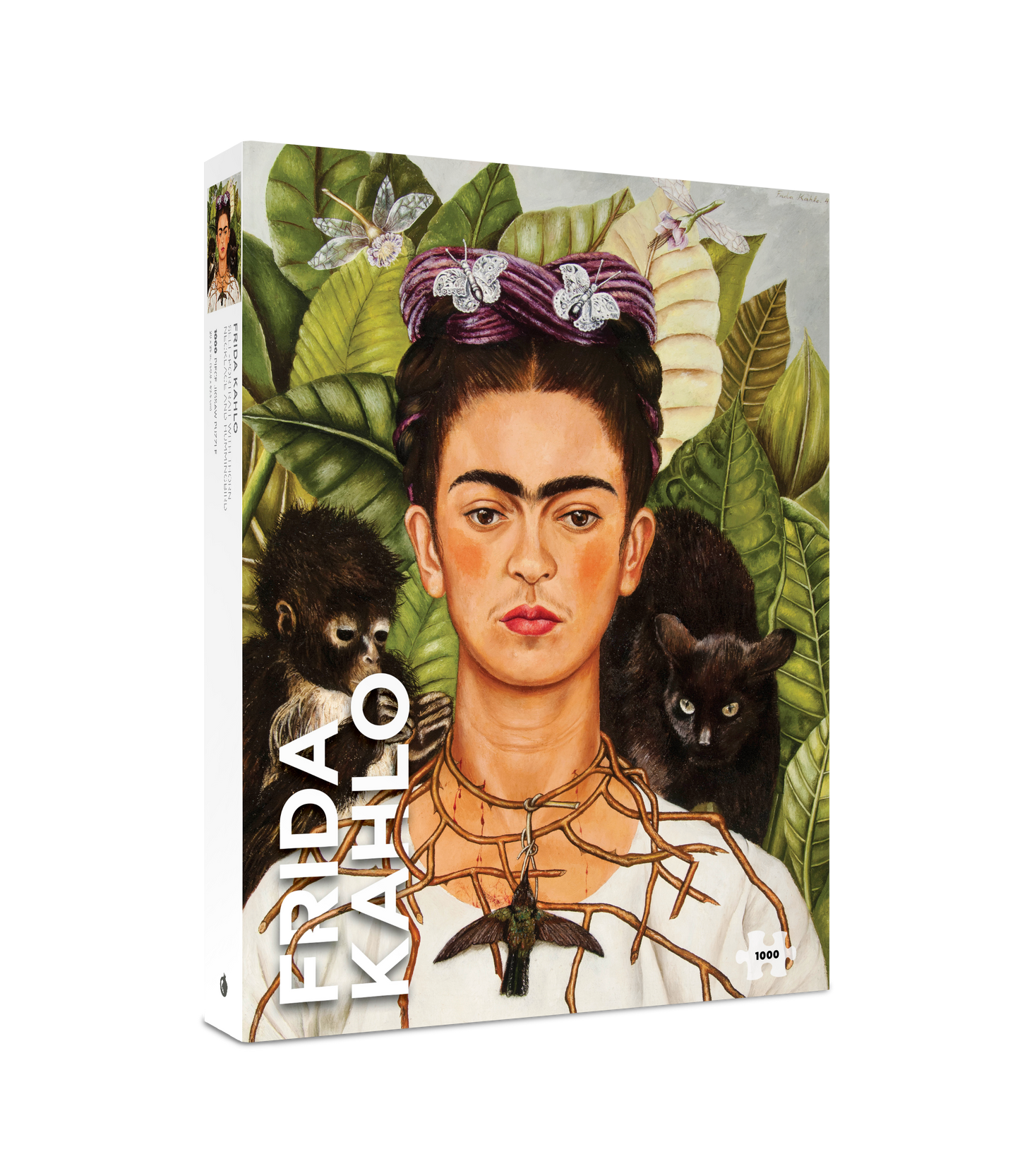 Frida Kahlo: Self-Portrait with Thorn Necklace and Hummingbird 1000-Piece Jigsaw Puzzle_Primary