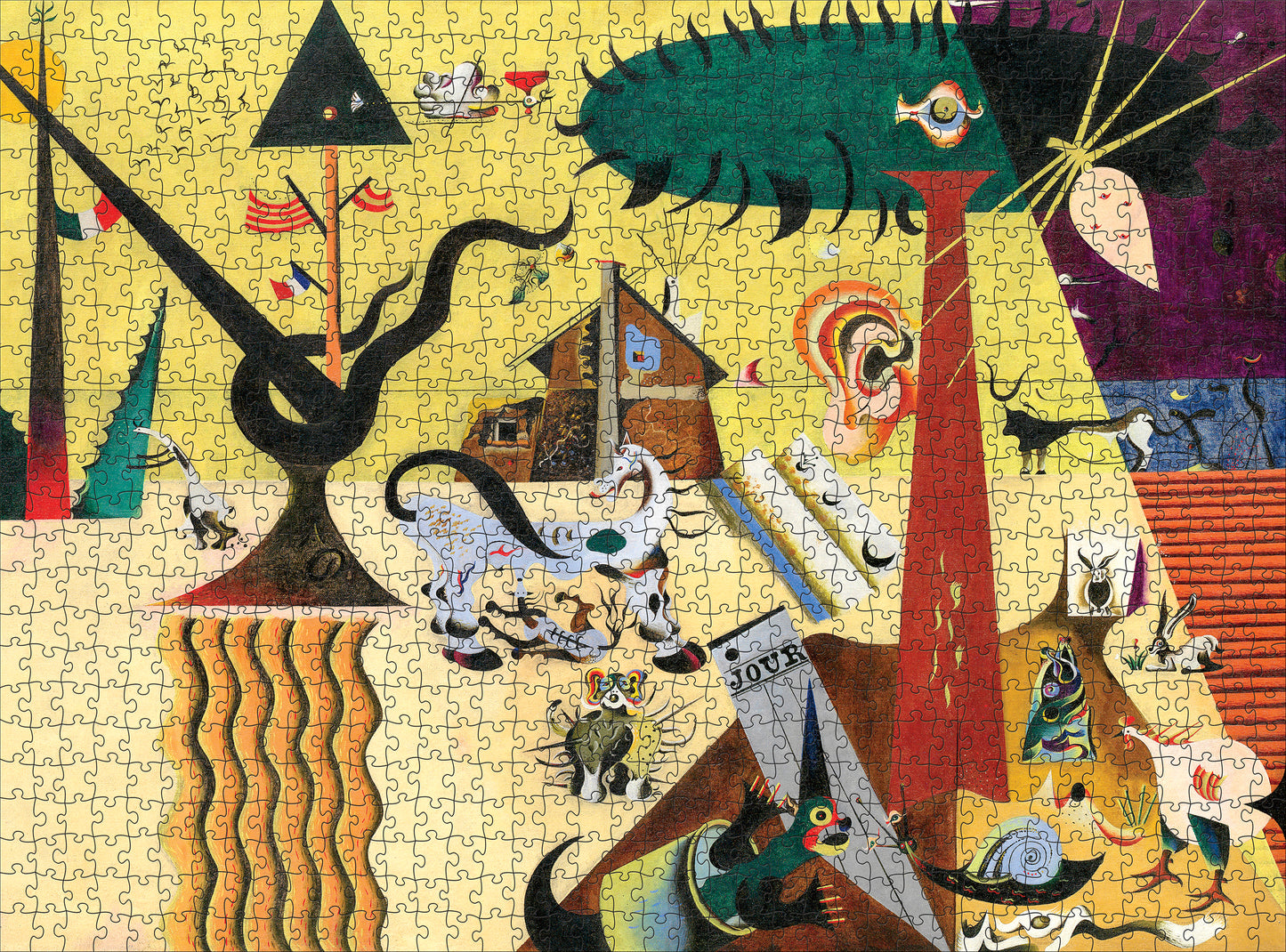 Joan Miró: The Tilled Field 1000-Piece Jigsaw Puzzle_Zoom