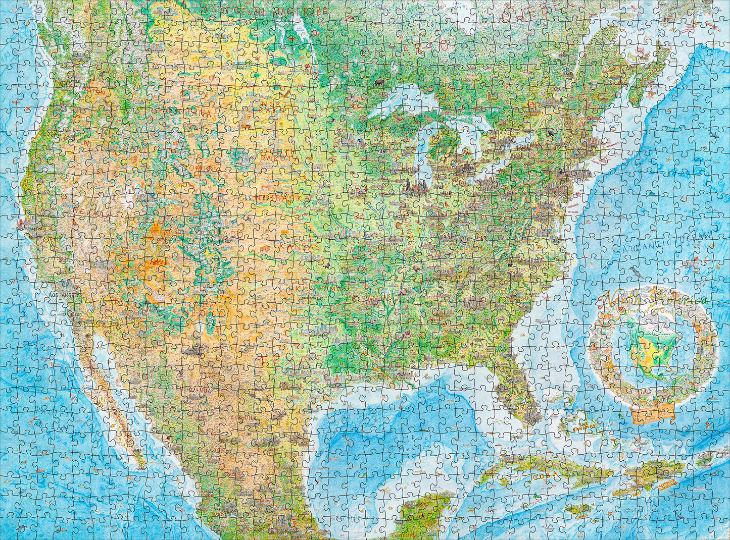 Anton Thomas: North America: Tundra to Tropics 1000-Piece Jigsaw Puzzle_Zoom