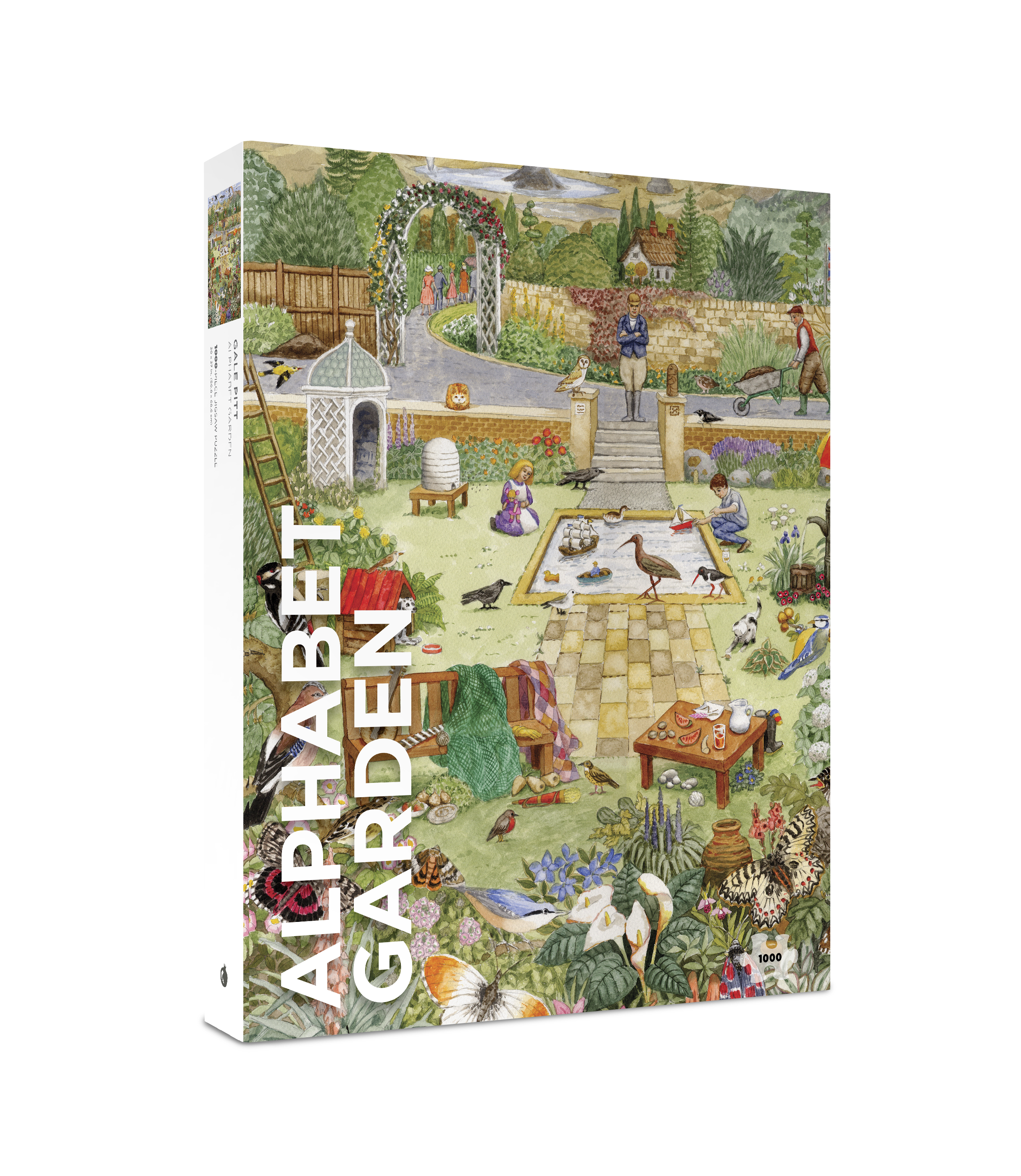 Gale Pitt: Alphabet Garden 1000-Piece Jigsaw Puzzle – Pomegranate