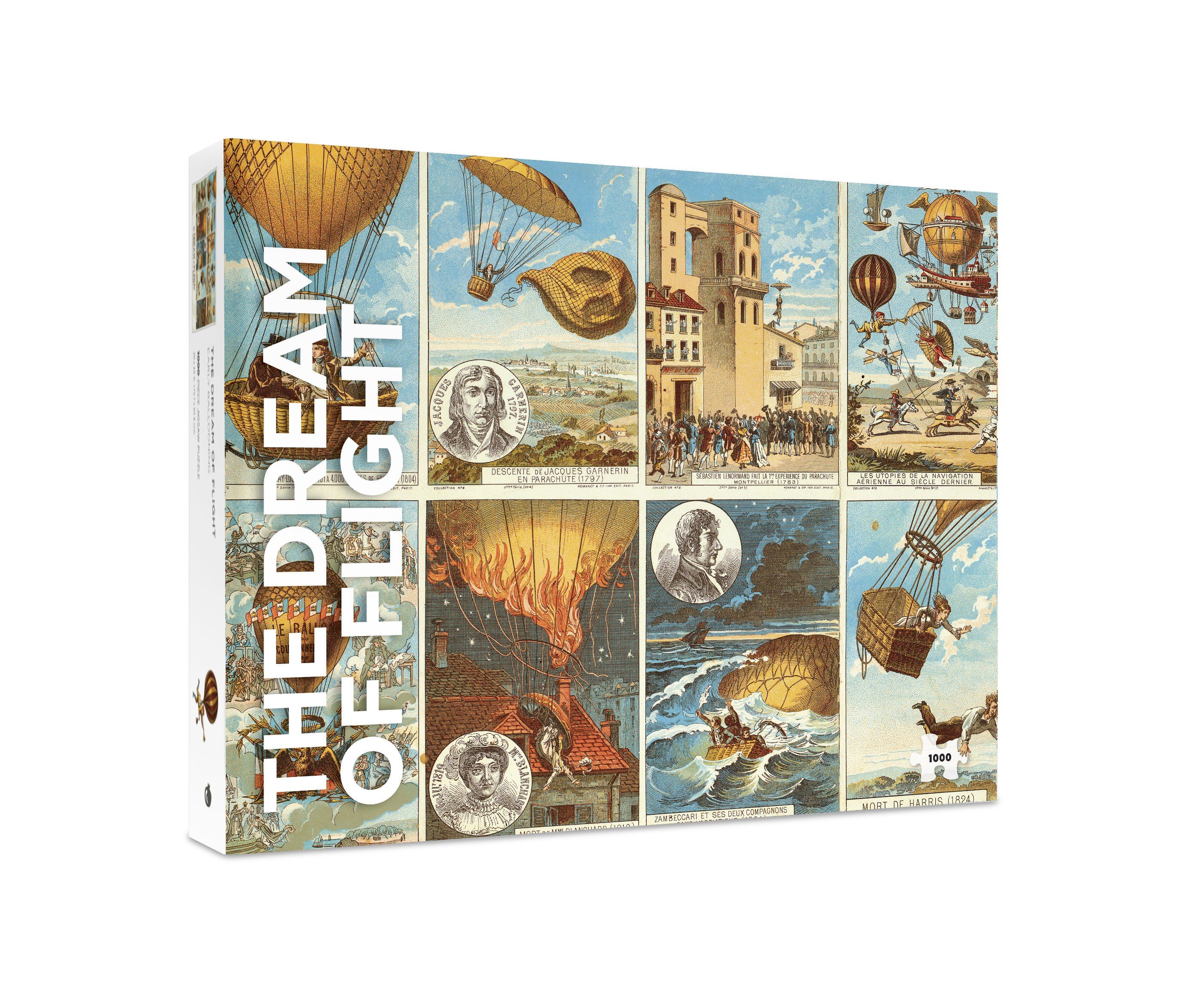 The Art of Dana Lizar ゼブラジグソーパズル The Dream of Flight: Early Ballooning 1000-Piece Jigsaw Puzzle