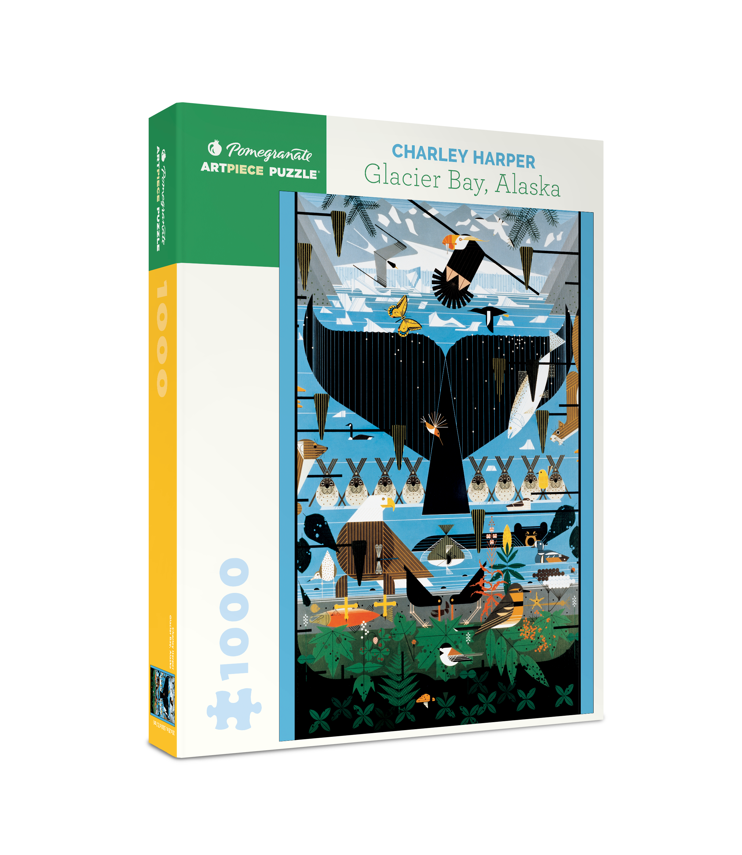 Charley Harper: Glacier Bay, Alaska 1000-piece Jigsaw Puzzle