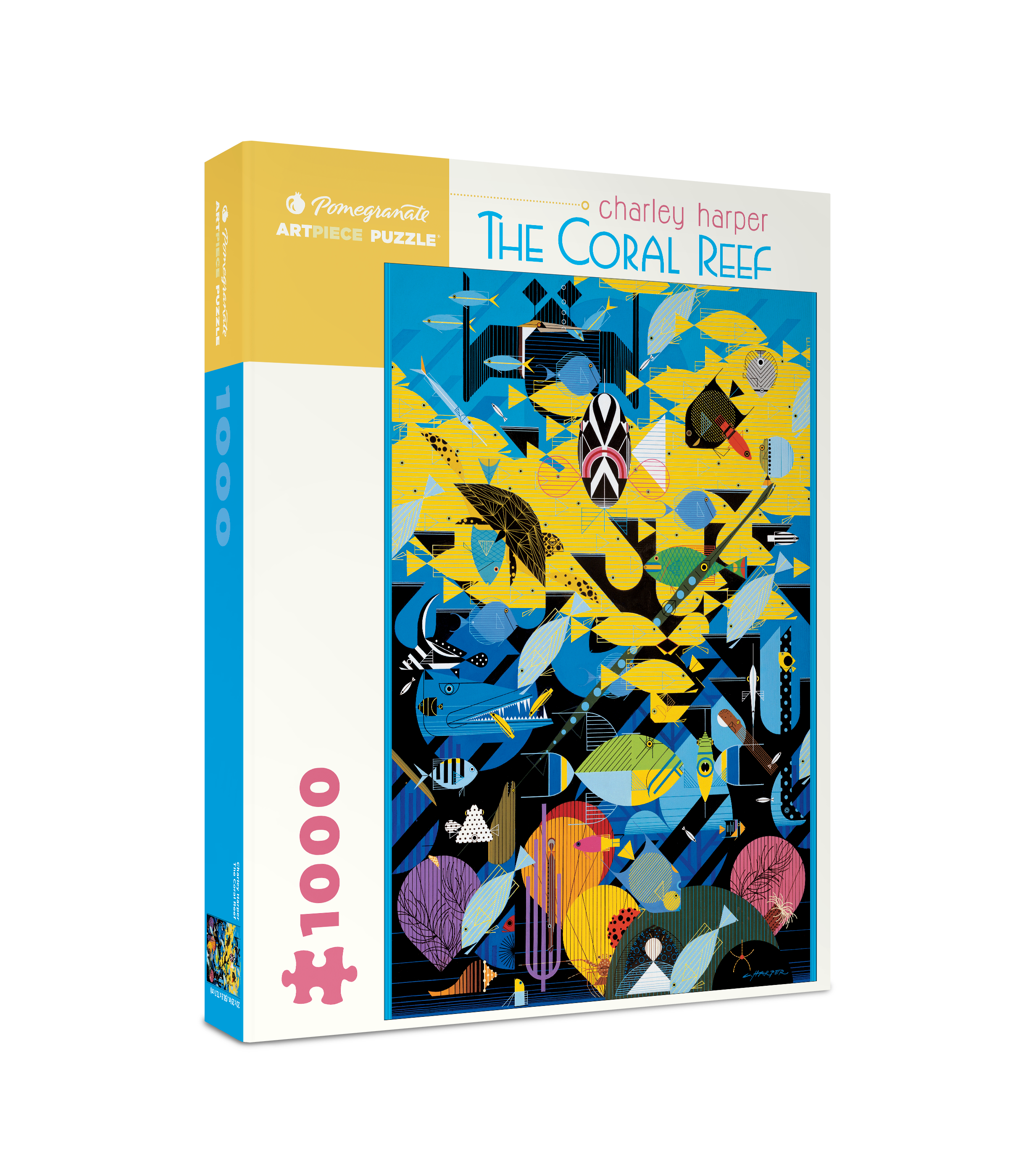 Charley Harper: The Coral Reef 1000-Piece Jigsaw Puzzle – Pomegranate