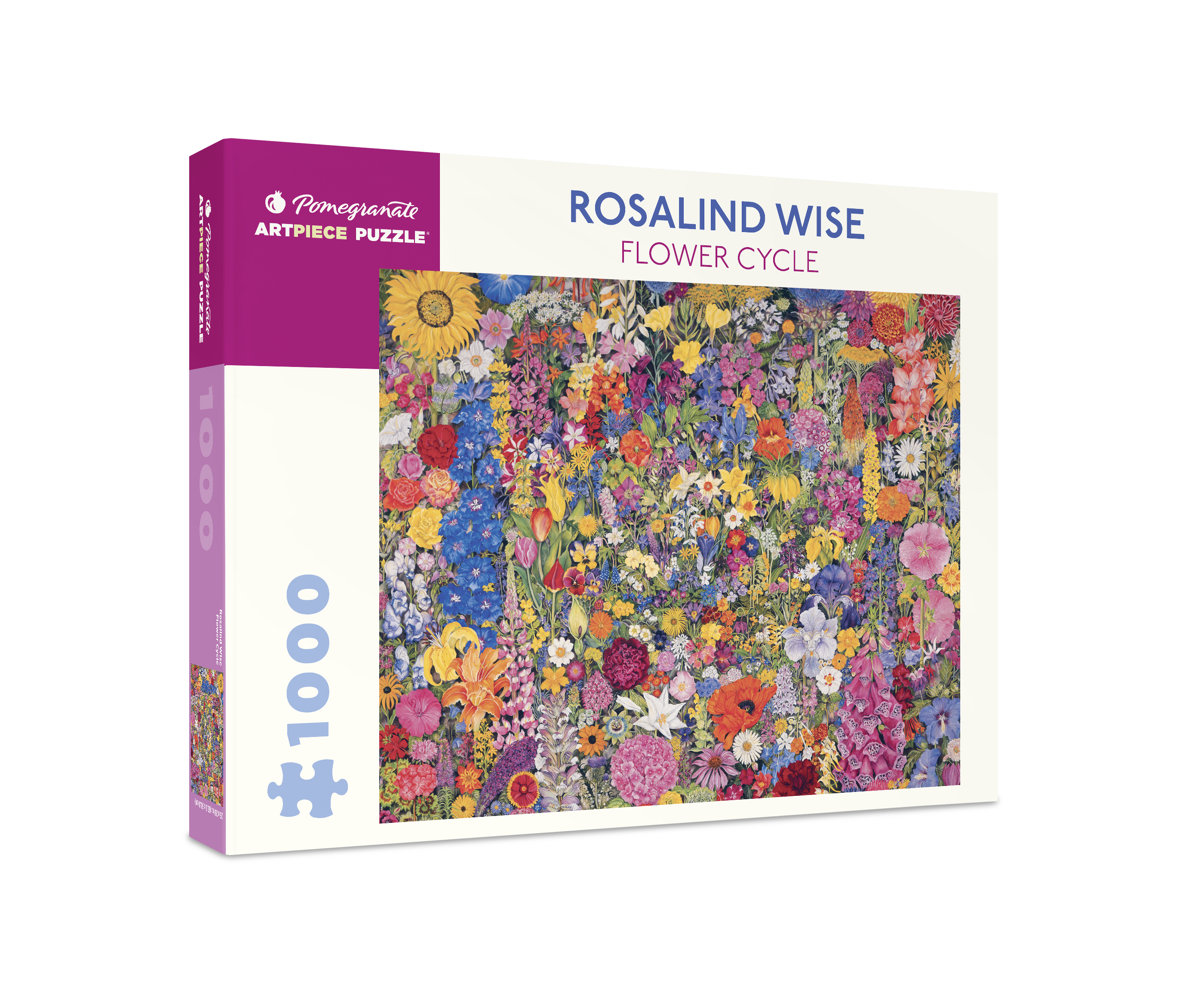 Rosalind Wise: Flower Cycle 1000-Piece Jigsaw Puzzle – Pomegranate Rosalind Wise: Flower Cycle 1000-Piece Jigsaw Puzzle – Pomegranate