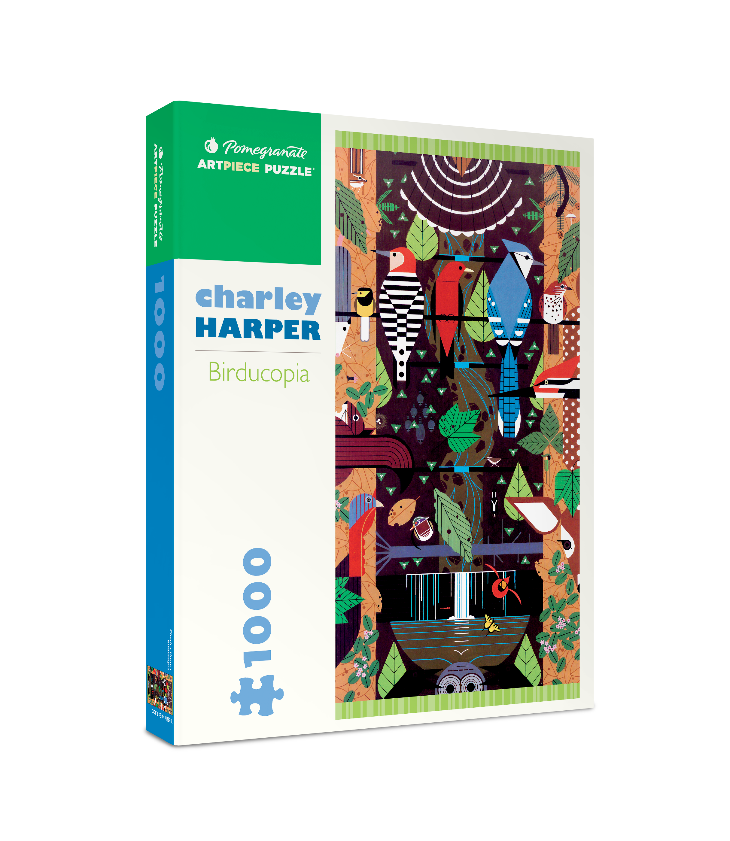 Charley Harper: Birducopia 1000-piece Jigsaw Puzzle – Pomegranate