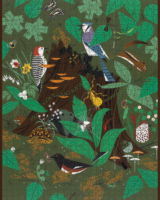 Charley Harper: Woodland Wonders 1000-piece Jigsaw Puzzle_Primary