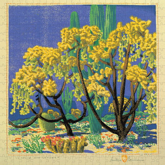 Gustave Baumann: Cholla and Sahuaro 500-piece Jigsaw Puzzle_Primary