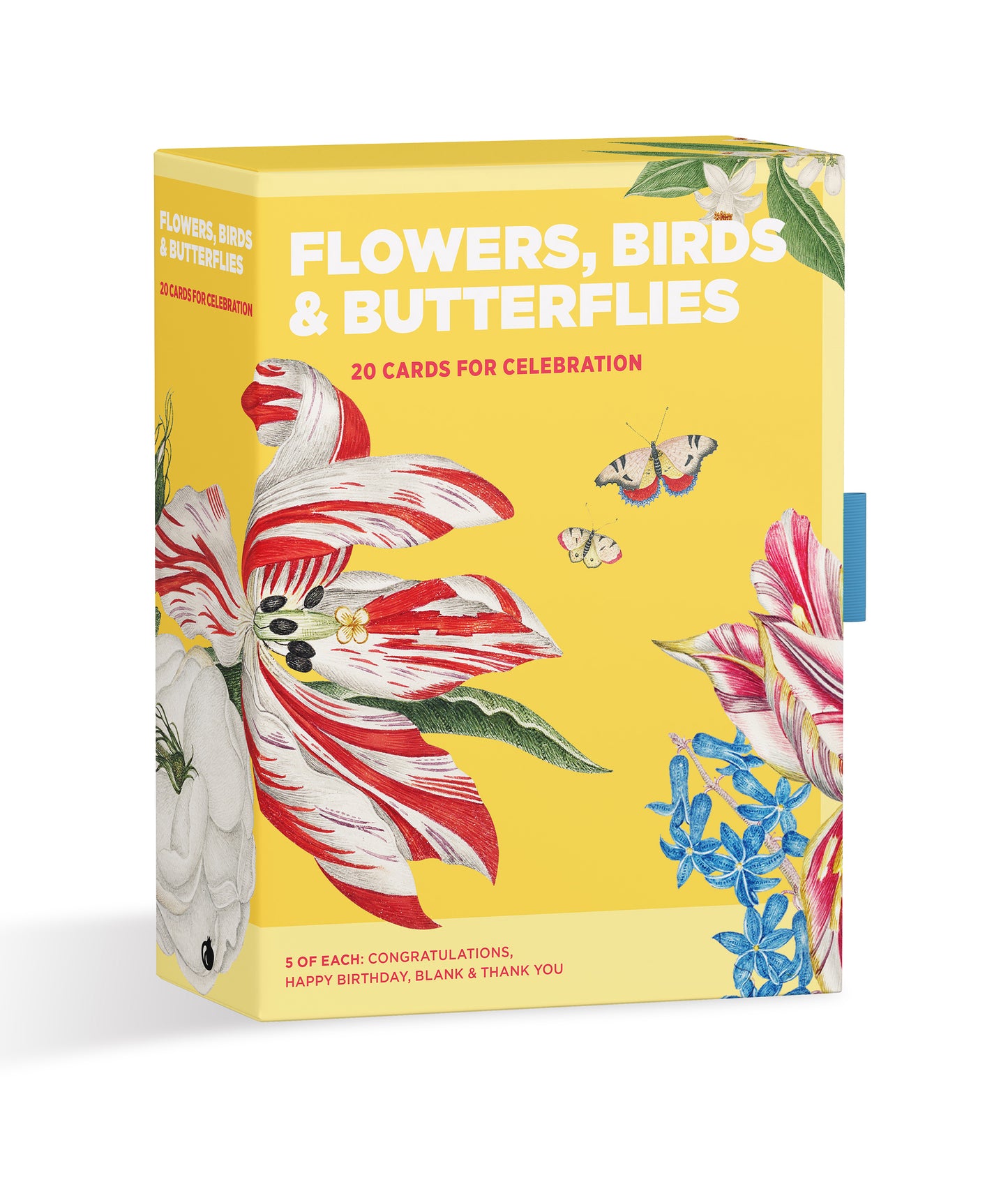 Flowers, Birds & Butterflies Celebrations Boxed Notecards_Front_3D