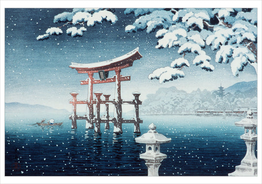 Tsuchiya Kōitsu: Miyajima in the Snow Holiday Cards_Primary