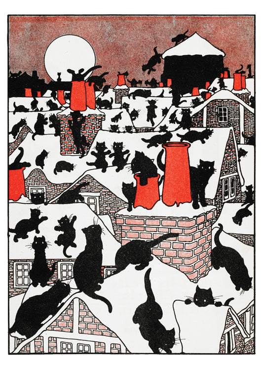 Charles Robinson: A Black Cat Holiday Holiday Cards_Front_3D