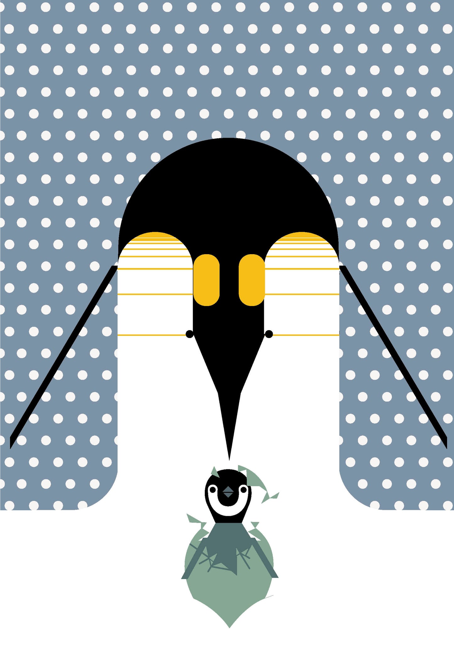Charley Harper: Penguin Celebration Holiday Cards_Interior_1