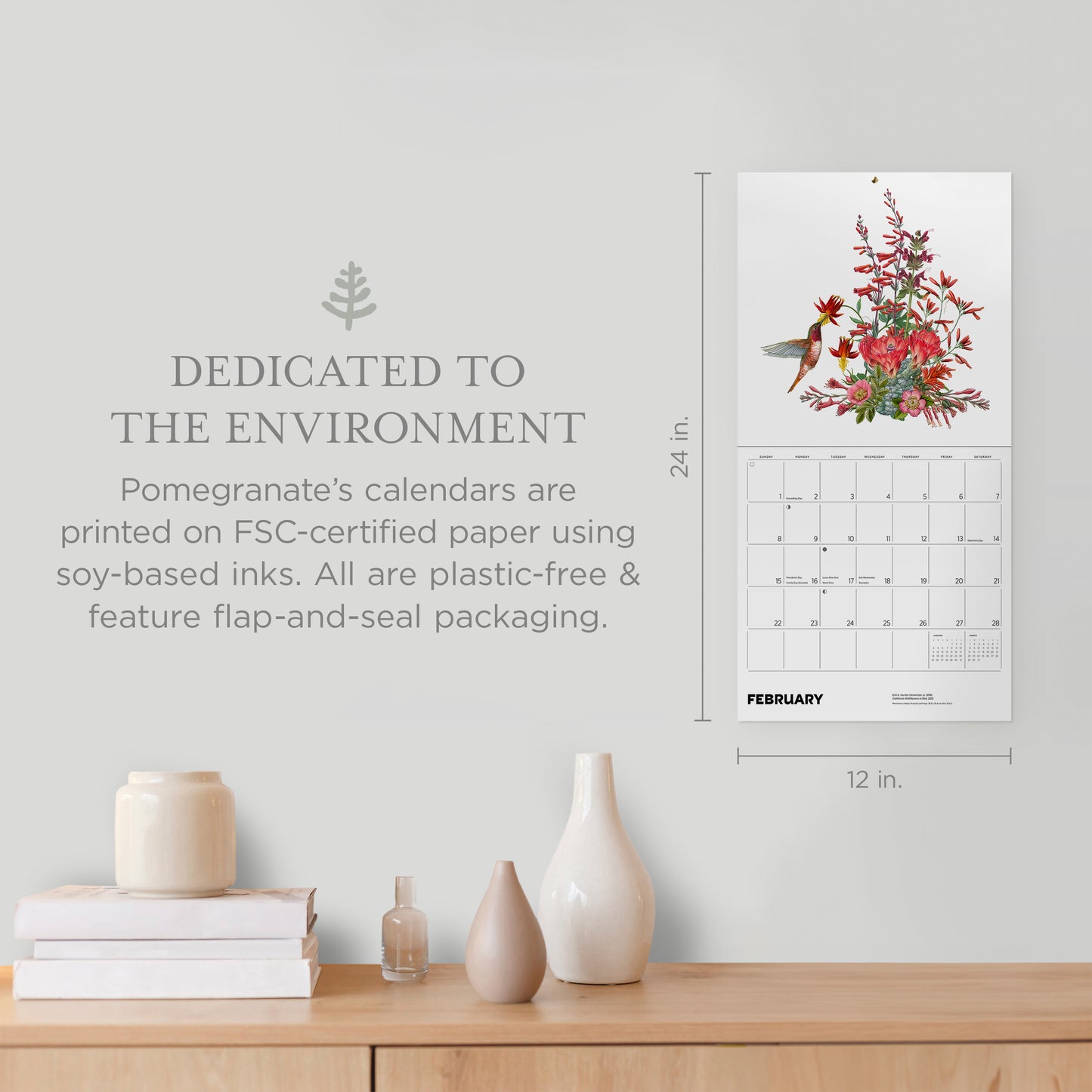 Erin E. Hunter: Pollinators 2026 Wall Calendar_Zoom