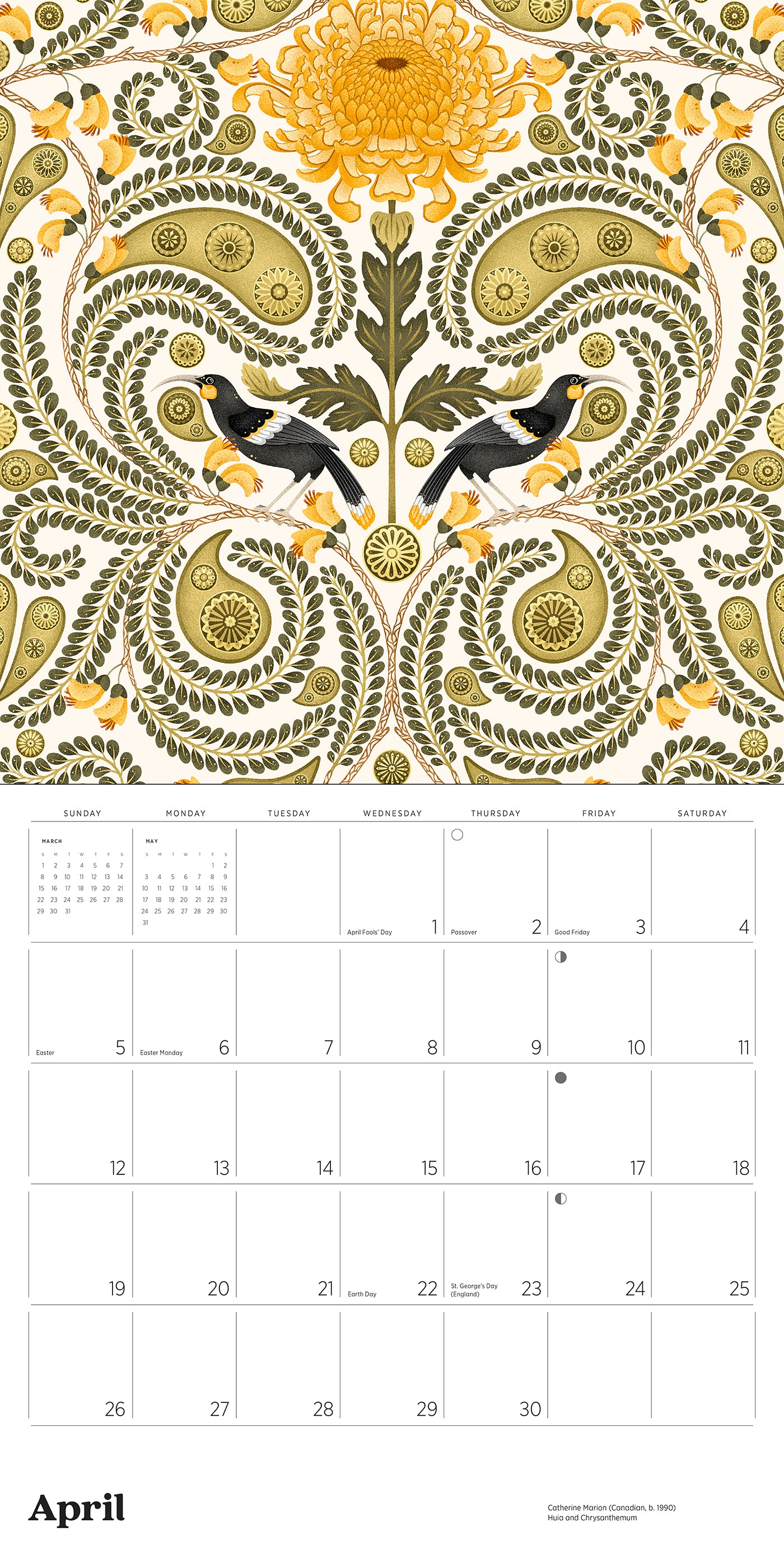 Catherine Marion: Folklore and Flora 2026 Wall Calendar_Interior_1