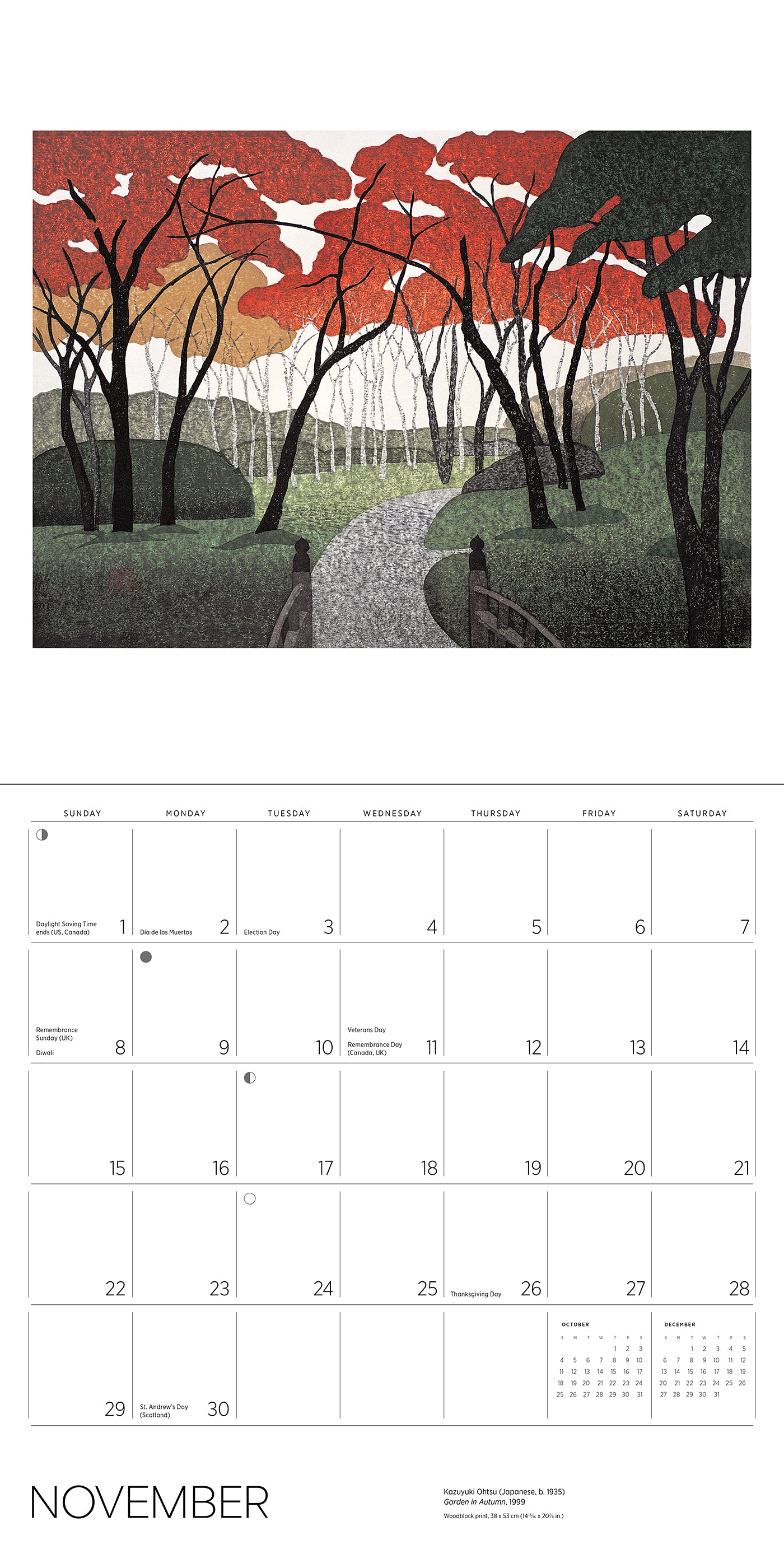 Serenity: Kazuyuki Ohtsu 2026 Wall Calendar_Interior_5