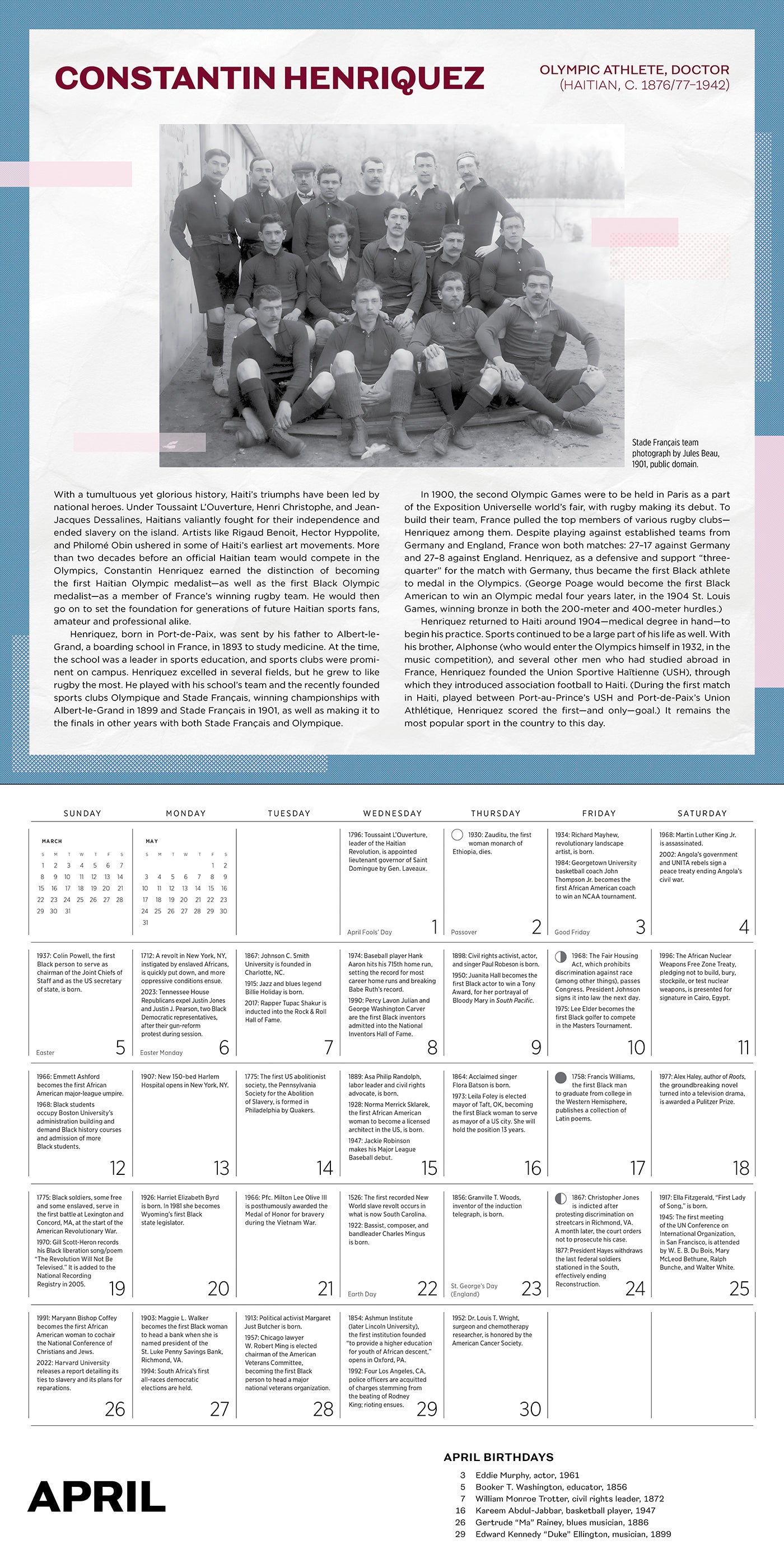 A Journey into 365 Days of Black History 2026 Wall Calendar_Interior_5