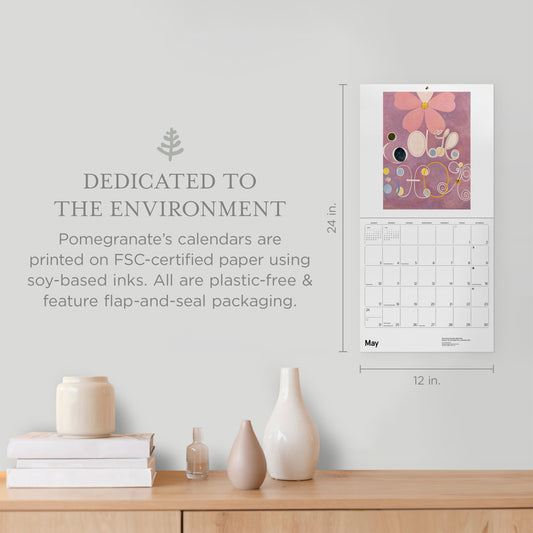 Hilma af Klint: Original Abstraction 2026 Wall Calendar_Front_Flat