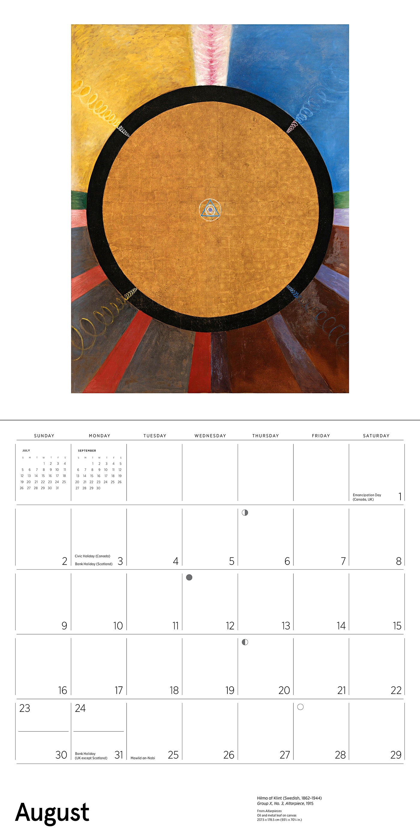 Hilma af Klint: Original Abstraction 2026 Wall Calendar_Interior_3
