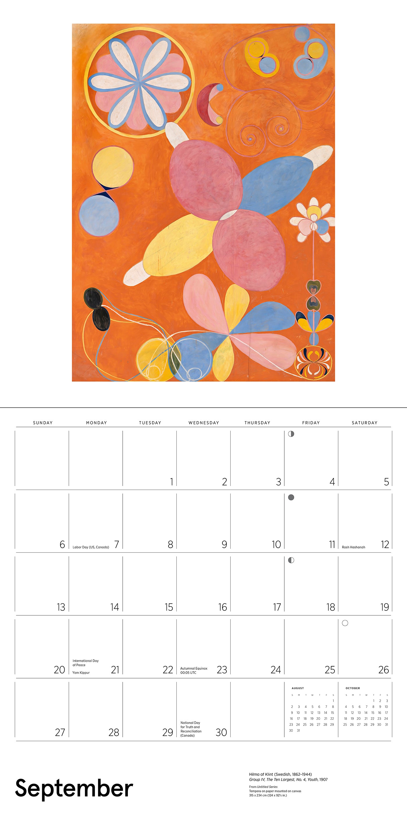 Hilma af Klint: Original Abstraction 2026 Wall Calendar_Interior_4