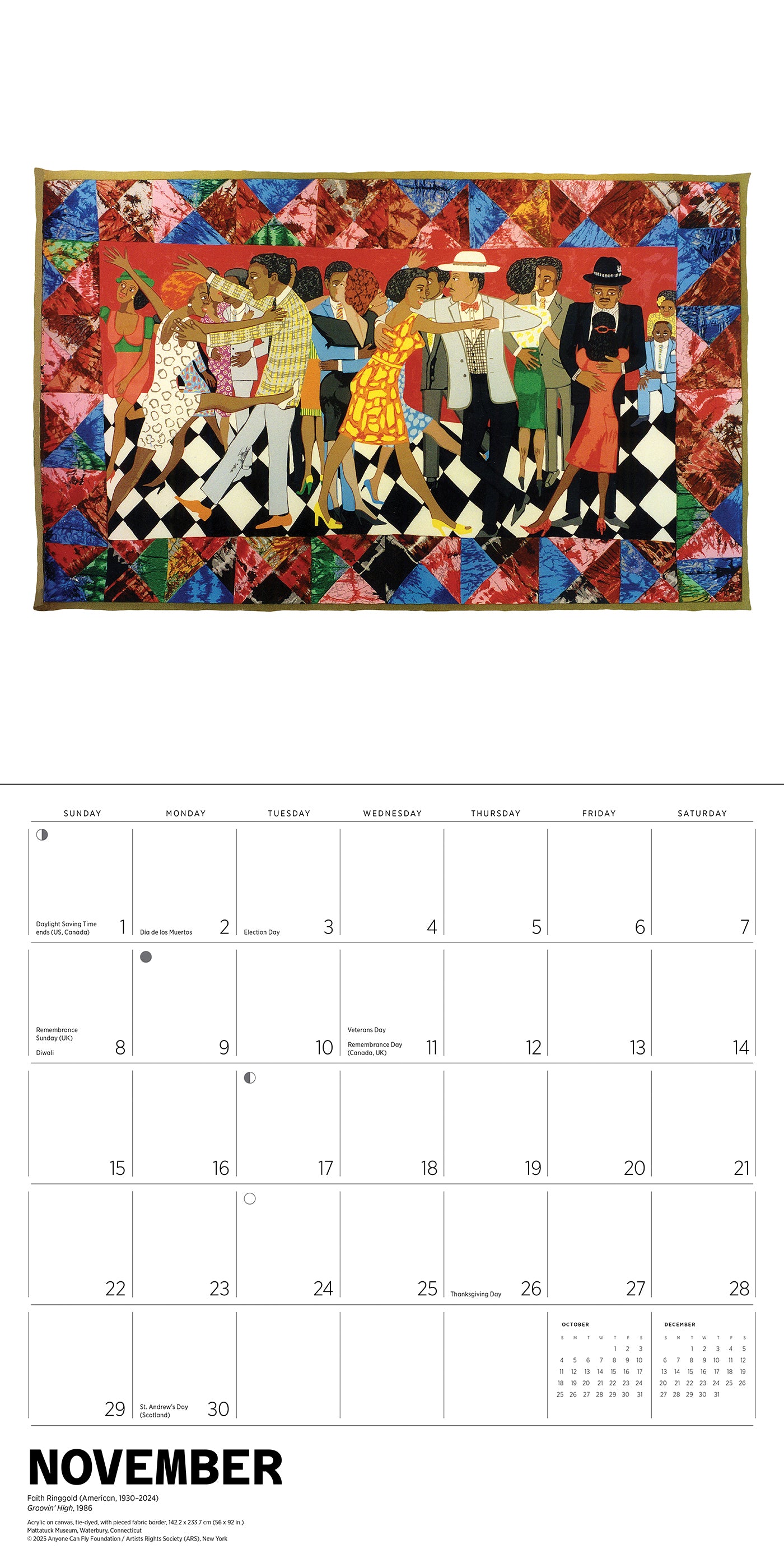 Faith Ringgold 2026 Wall Calendar_Interior_2