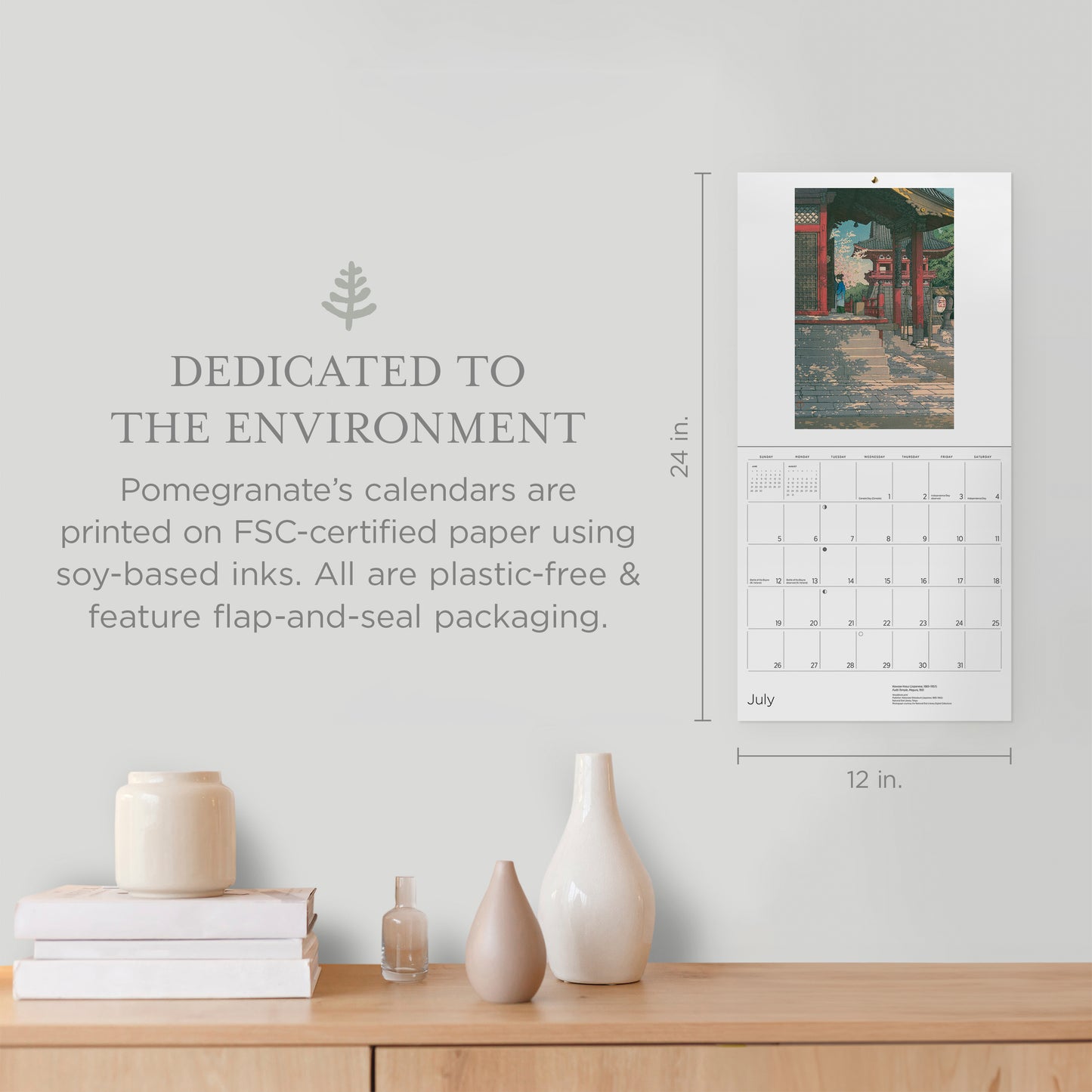 Kawase Hasui 2026 Wall Calendar_Zoom