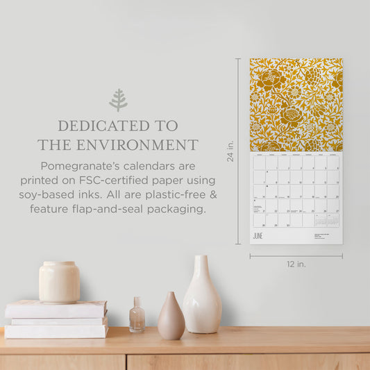 William Morris: Arts & Crafts Designs 2026 Wall Calendar_Front_Flat