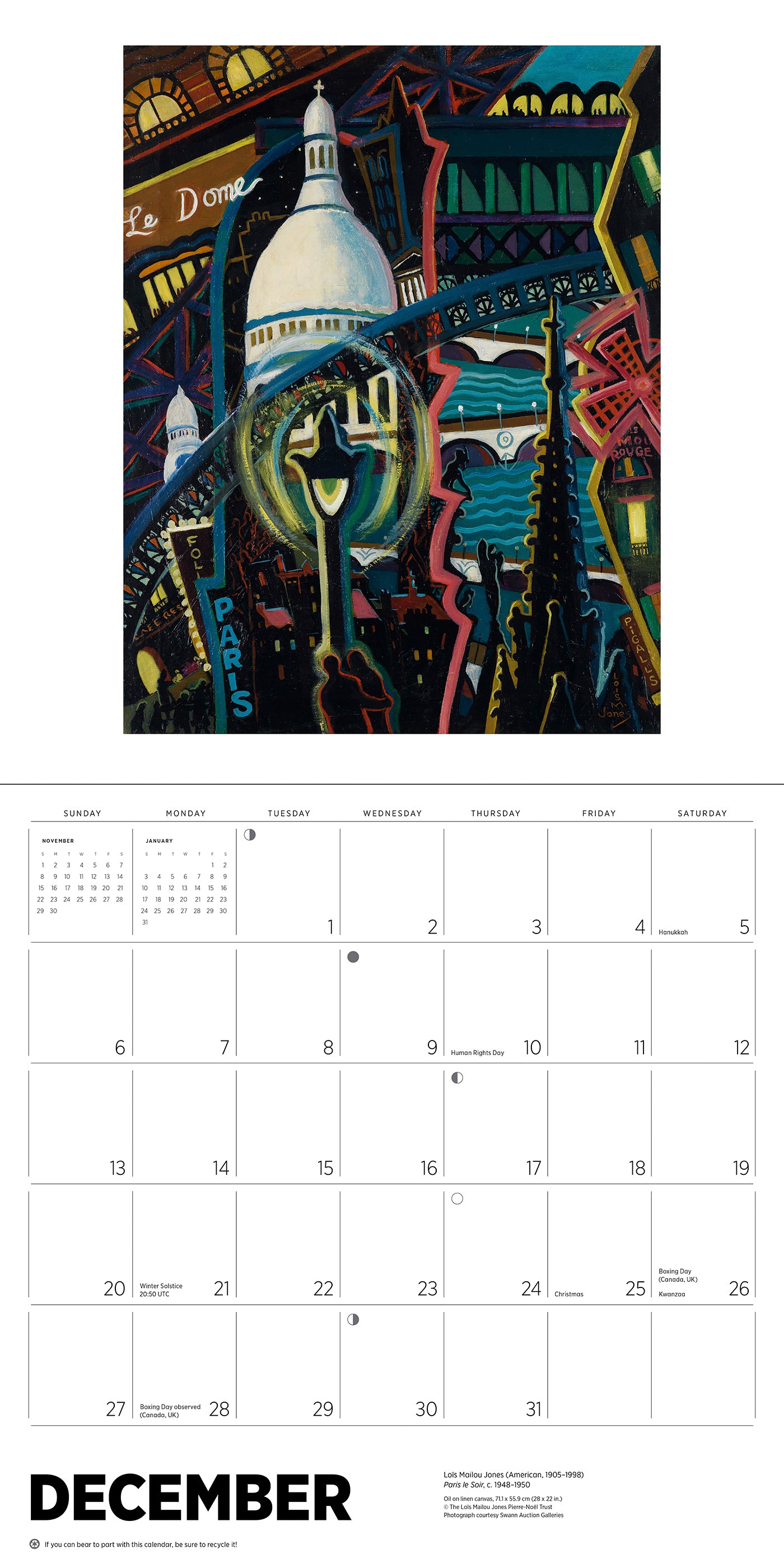African American Art 2026 Wall Calendar_Interior_1