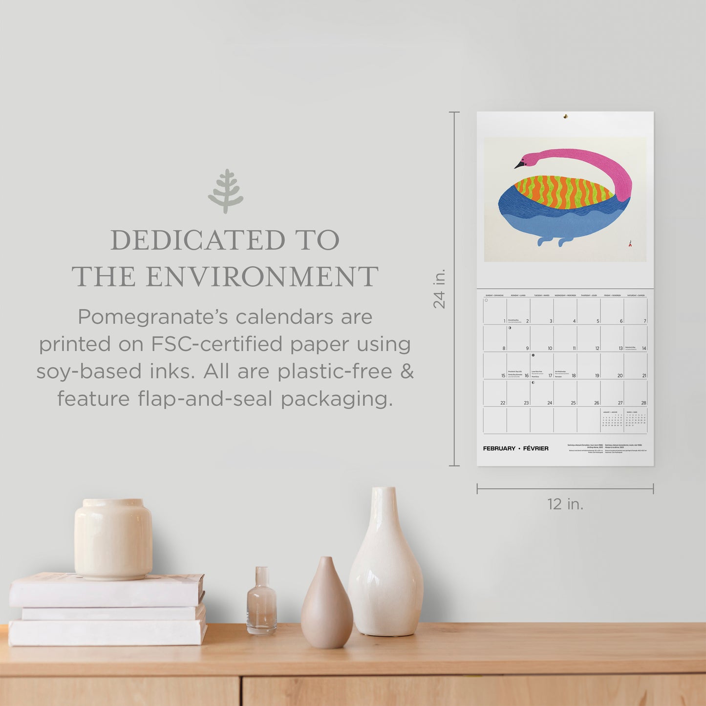 Inuit Art: Kinngait 2026 Wall Calendar_Zoom