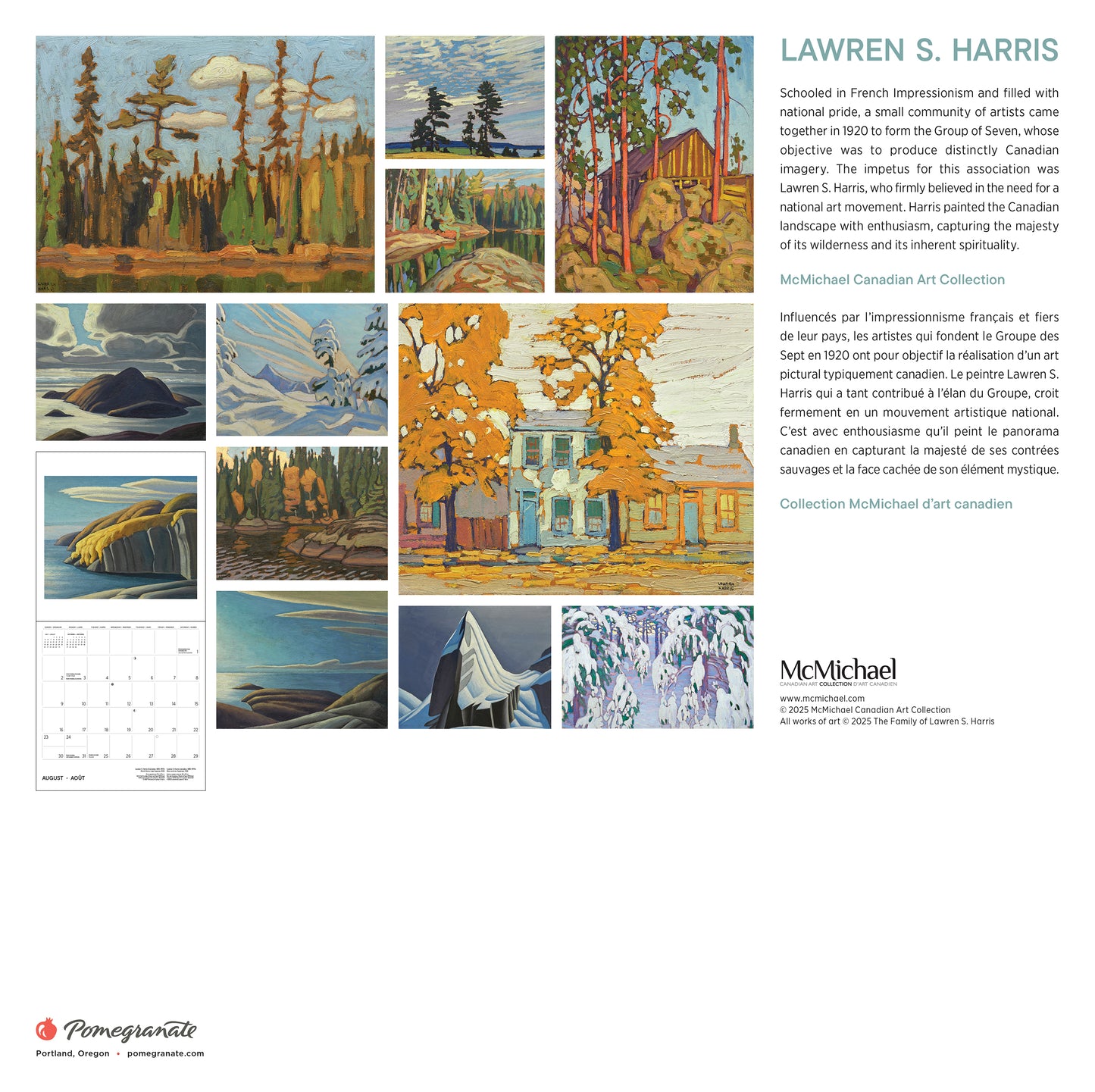 Lawren S. Harris 2026 Wall Calendar_Back_Multipiece
