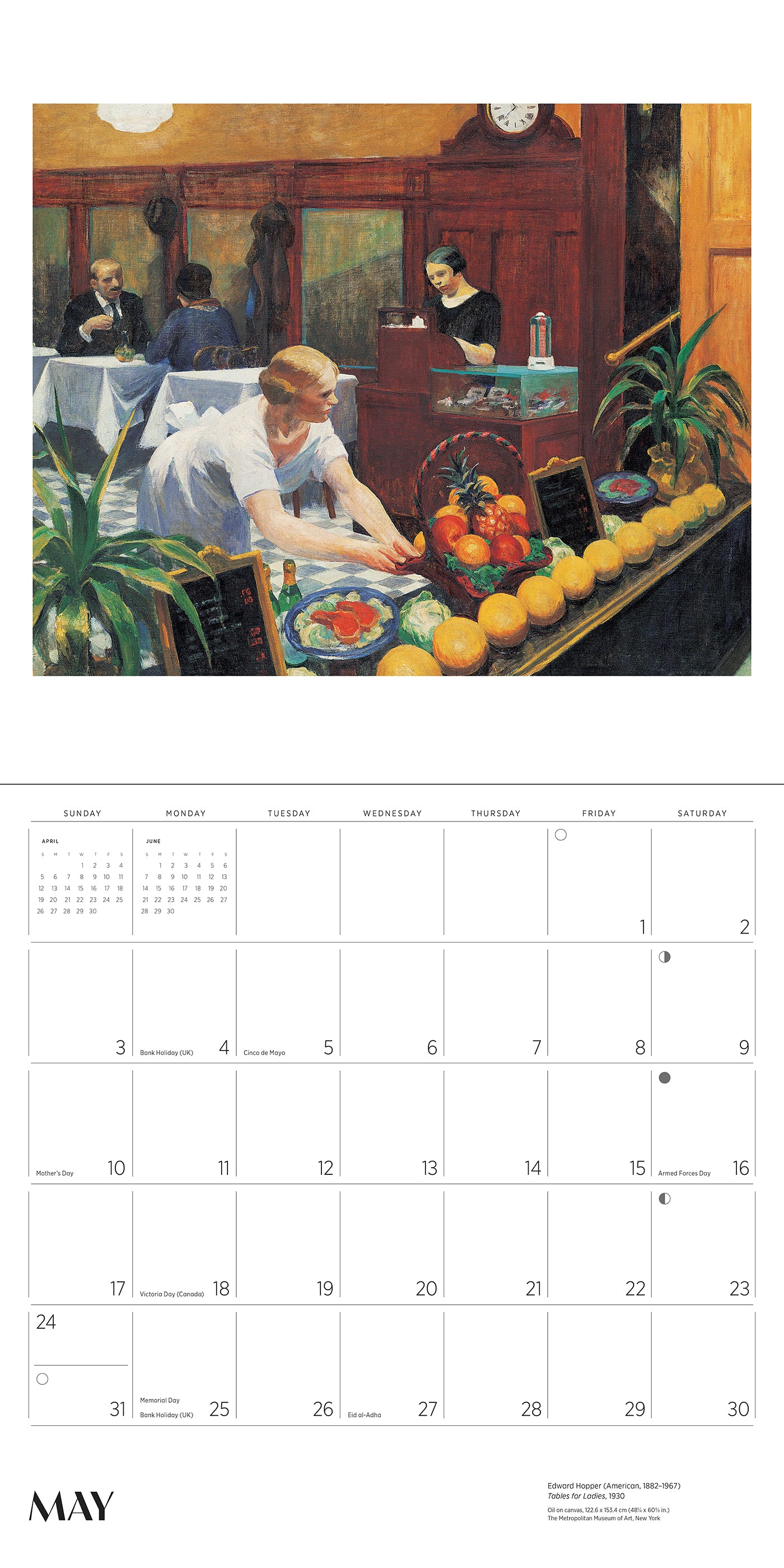 Edward Hopper 2026 Wall Calendar_Interior_4