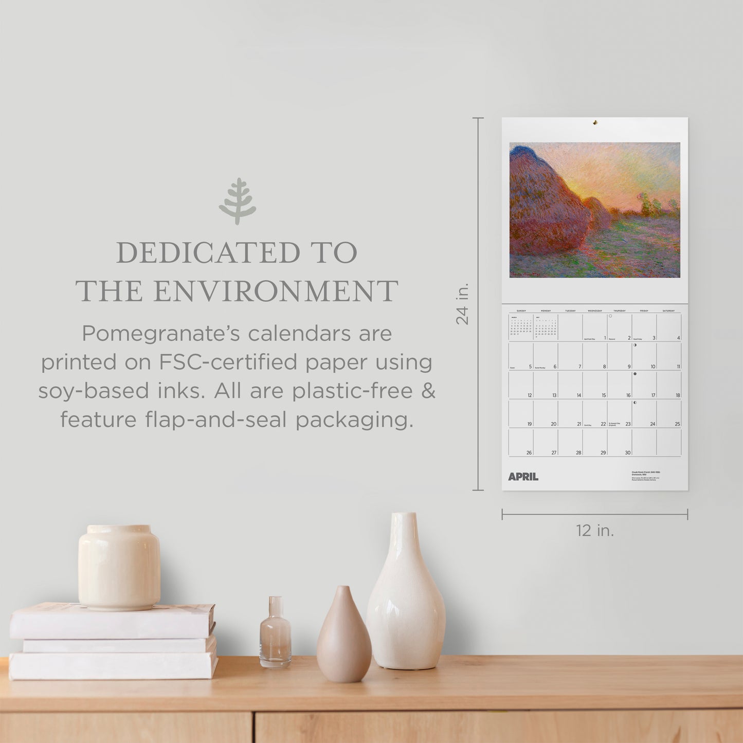 Claude Monet 2026 Wall Calendar_Zoom