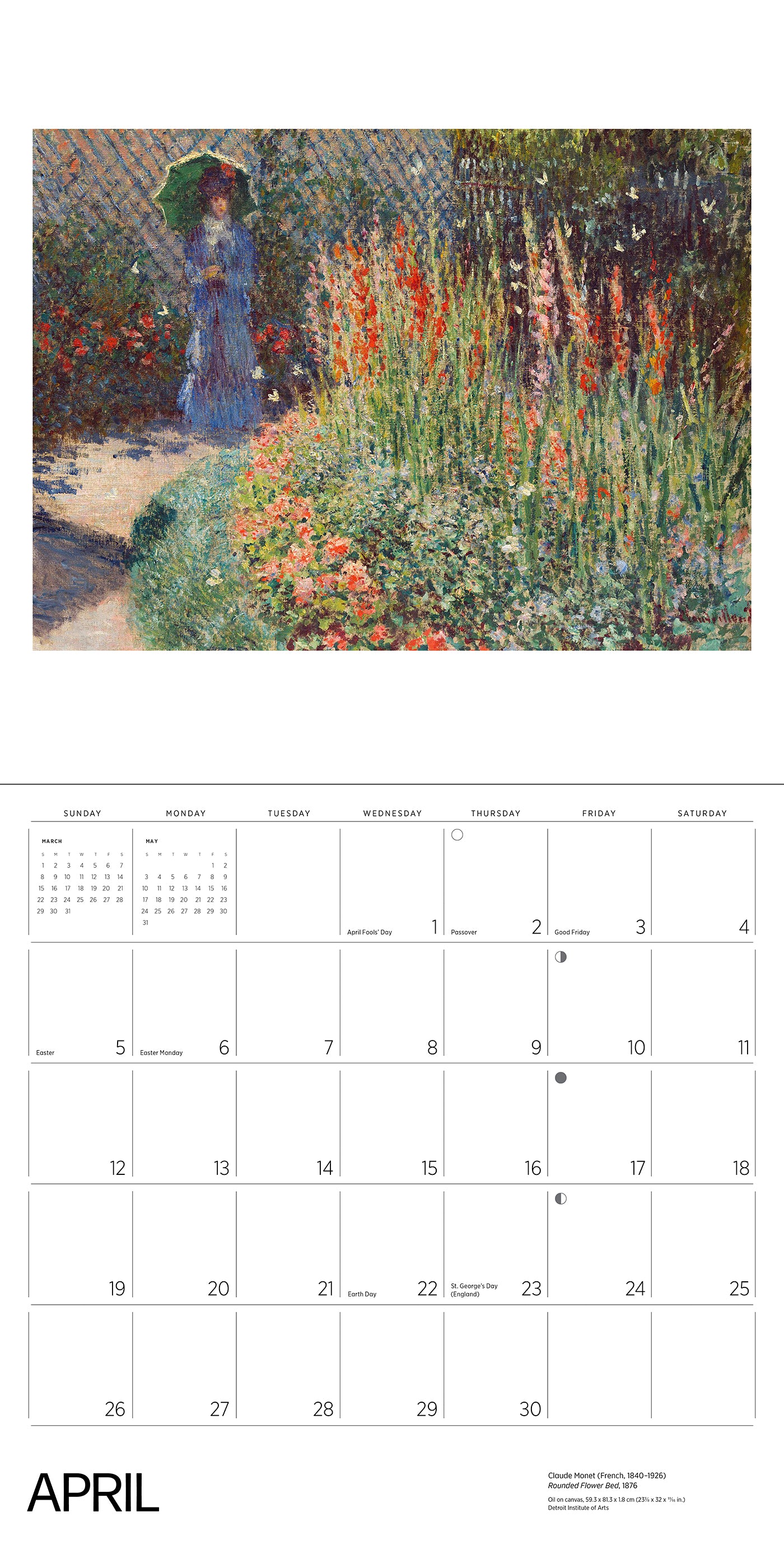 Gardens of the Impressionists 2026 Wall Calendar_Interior_4
