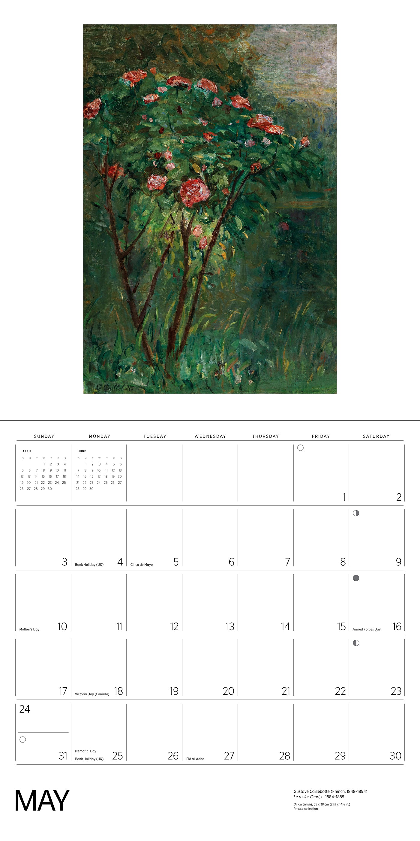 Gardens of the Impressionists 2026 Wall Calendar_Interior_5
