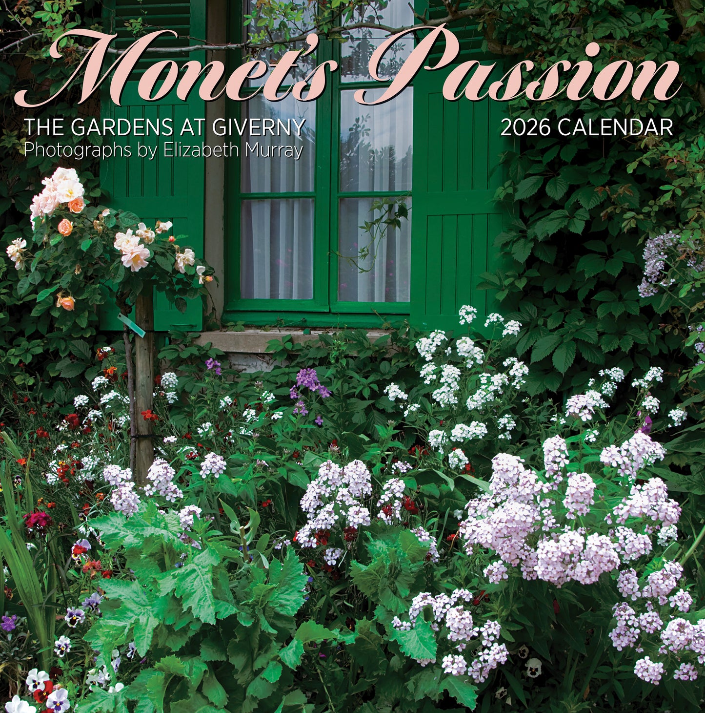 Monet’s Passion: The Gardens at Giverny 2026 Wall Calendar_Front_Flat