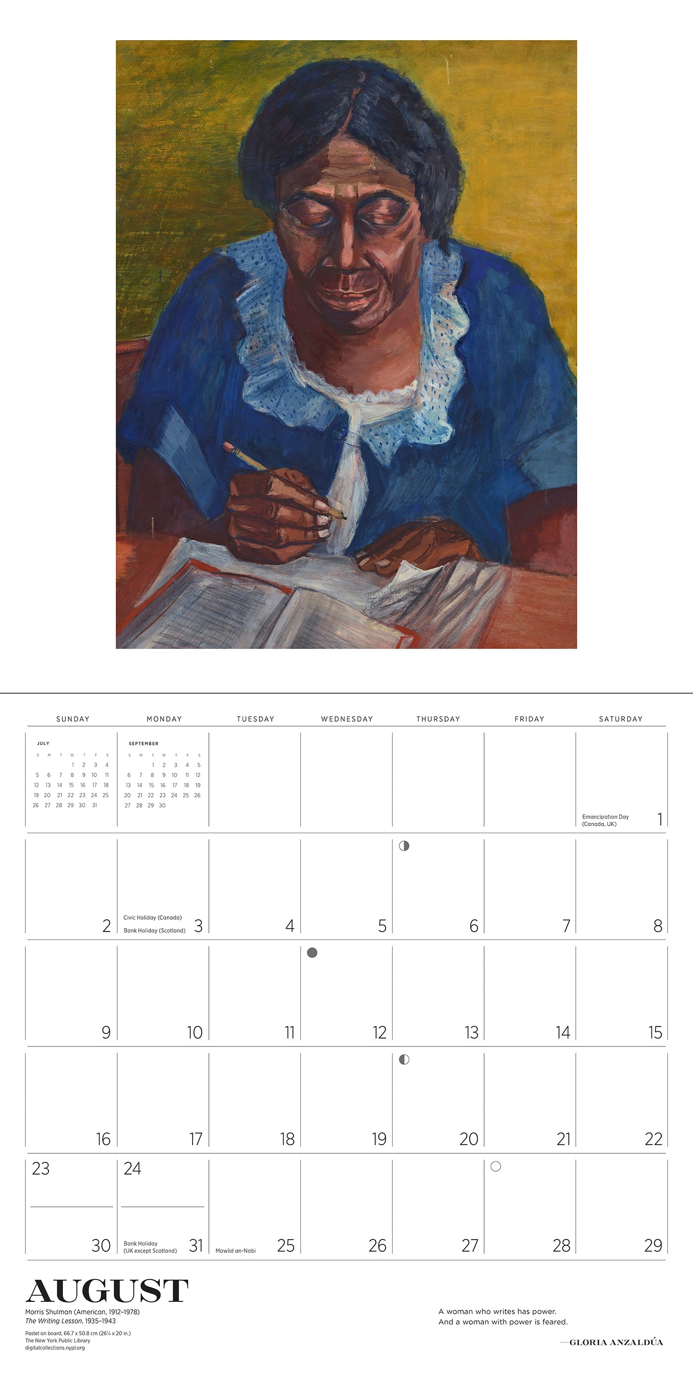 The Reading Woman 2026 Wall Calendar_Interior_1
